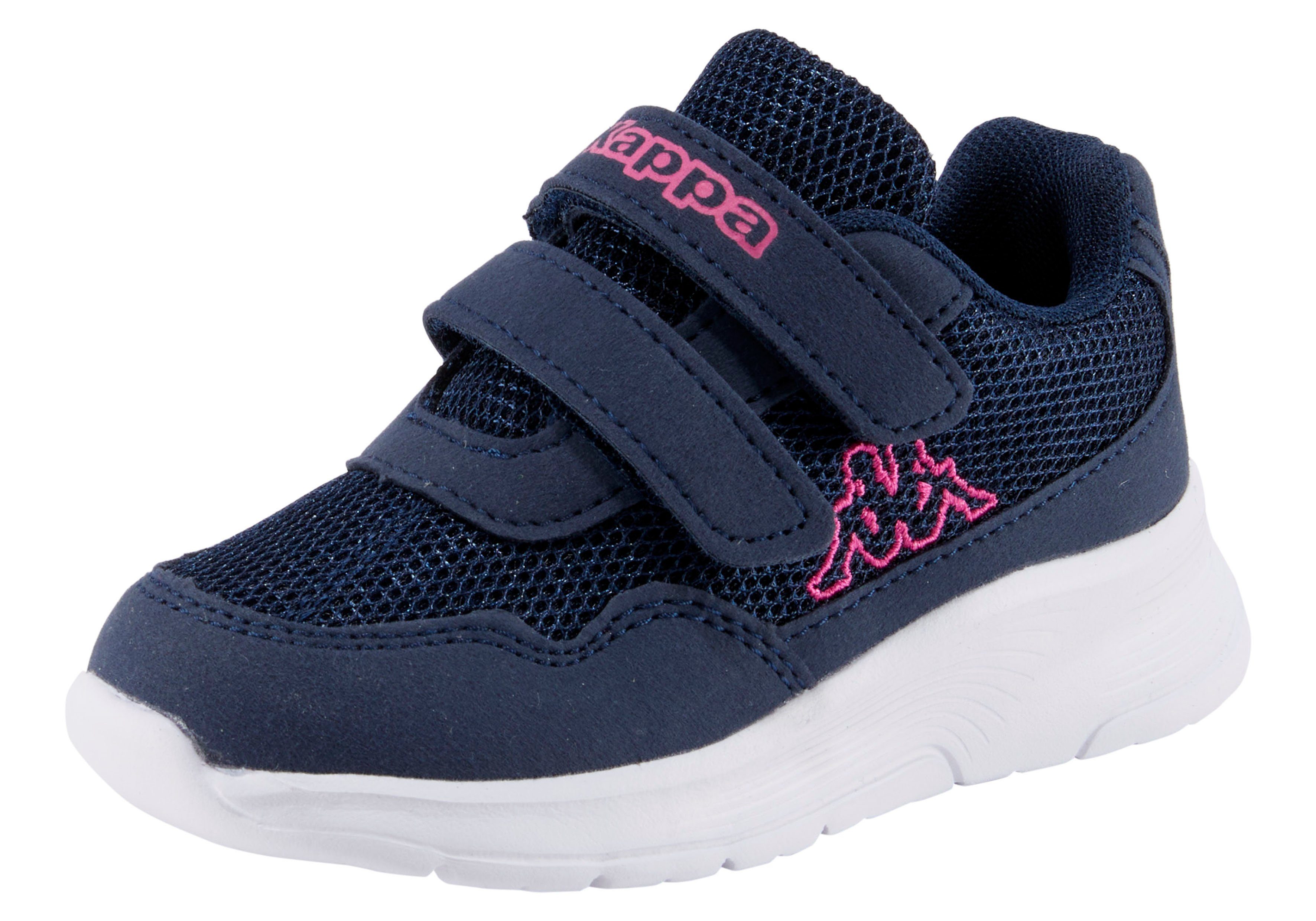 Klettverschluss Kappa mit navy-pink Sneaker