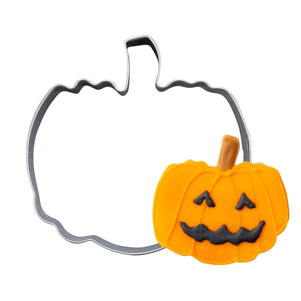Zenker Ausstechform Ausstecher Kürbis – für gruselige Halloween-Kekse – Spülmaschinenfest