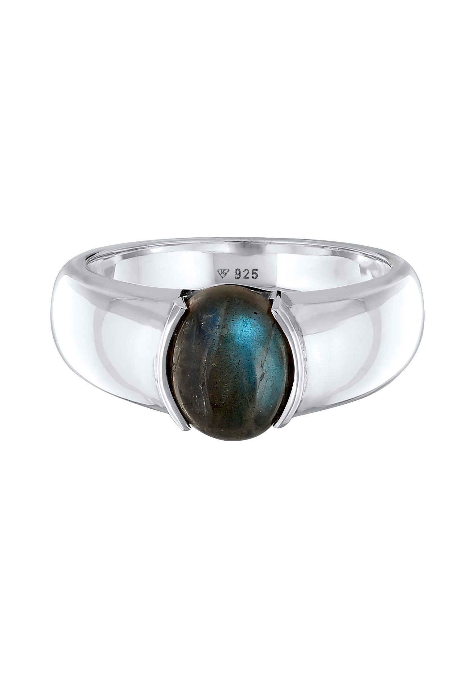 Kuzzoi Siegelring Herren Labradorit 925 Silber