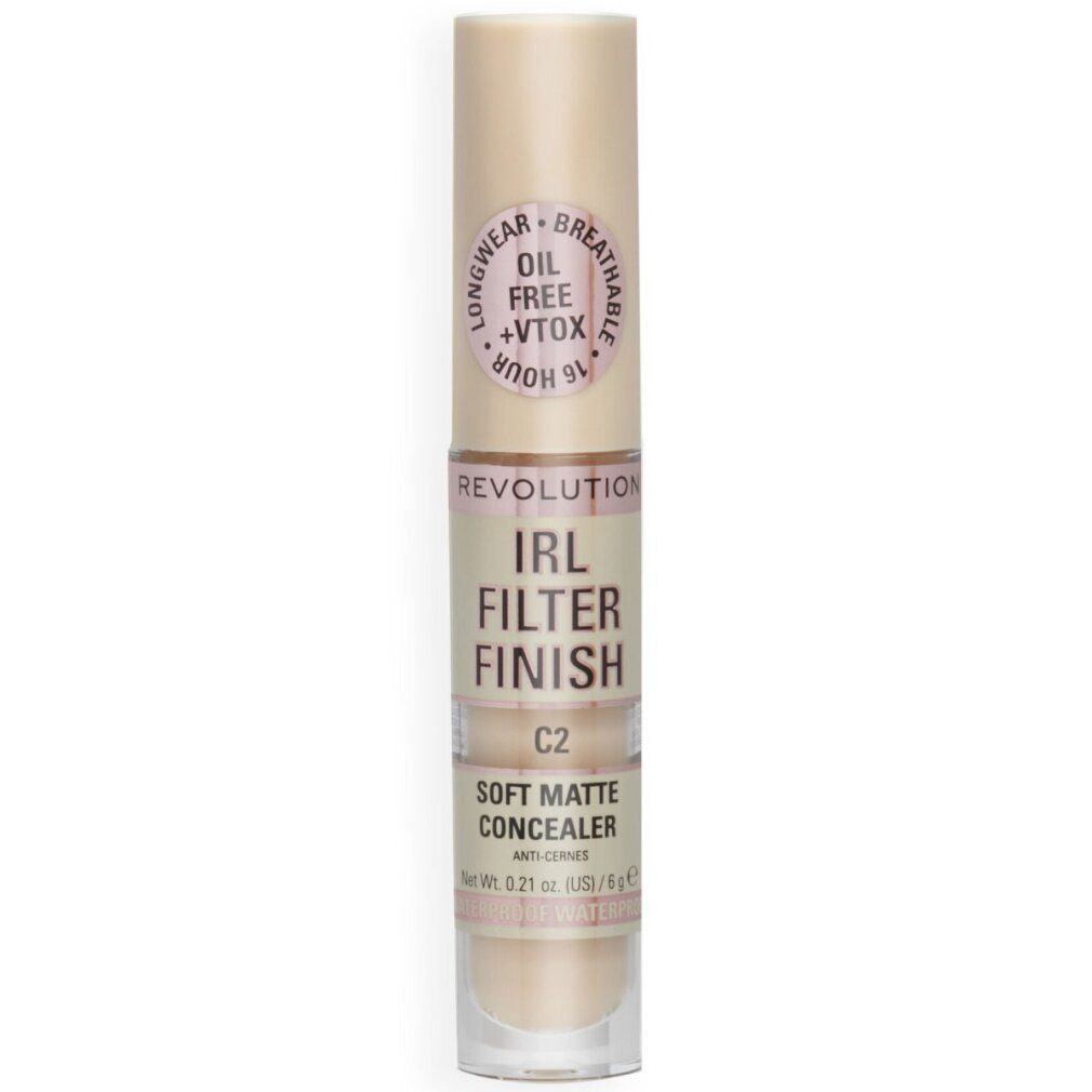 MAKE UP REVOLUTION Foundation IRL Filter Finish Flüssiger Abdeckstift C2 6g