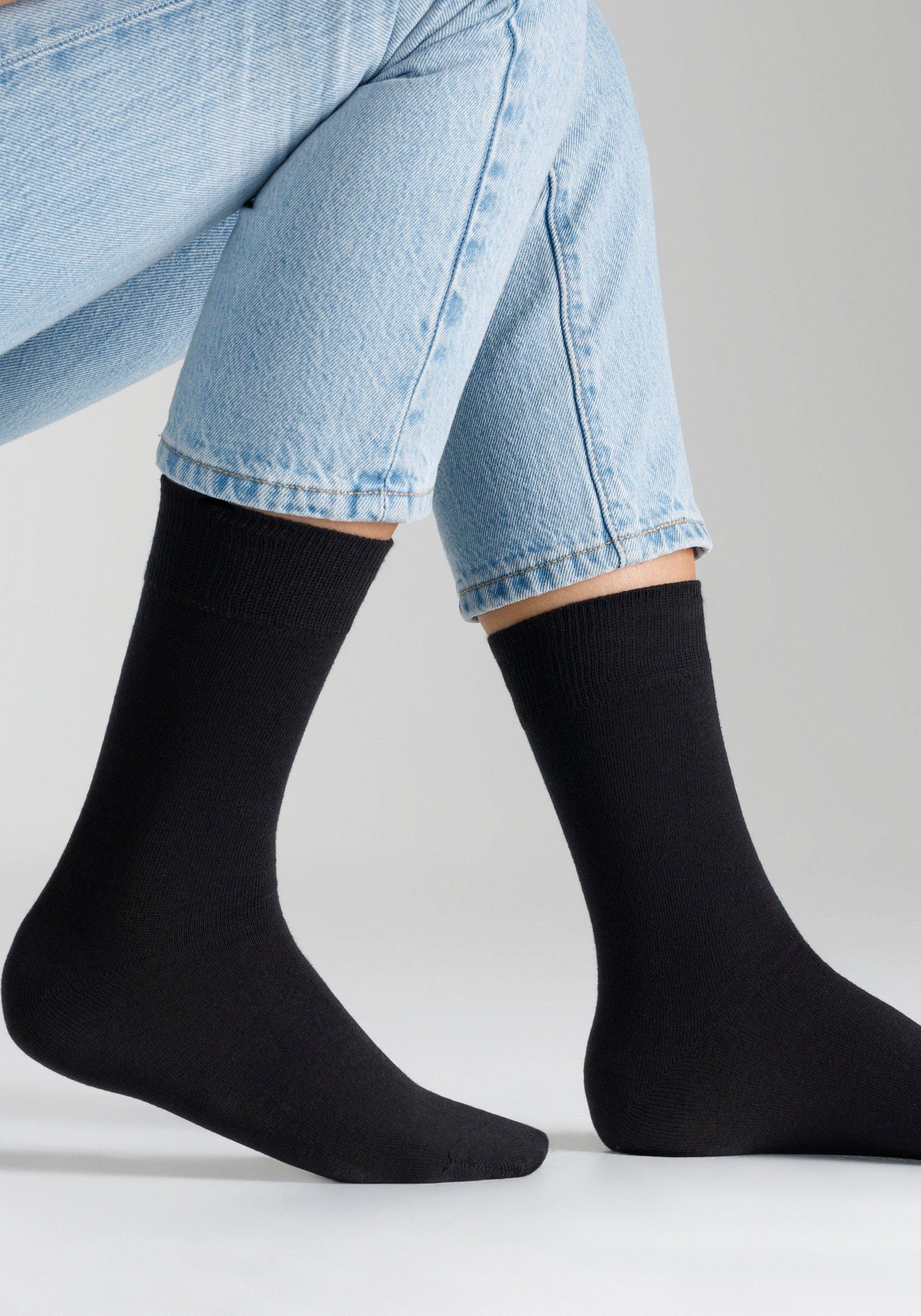 s.Oliver Socken essentials (8-Paar) mit weichem Bund günstig online kaufen