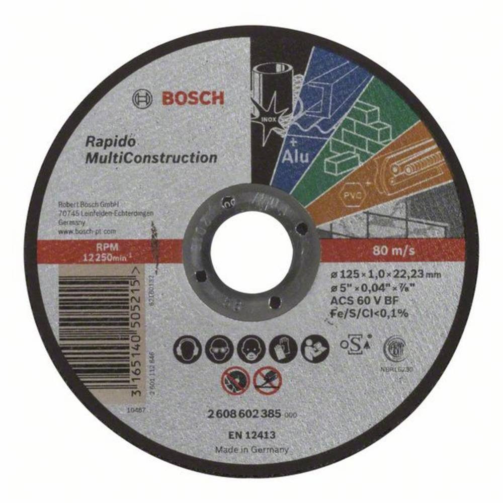 BOSCH Trennscheibe Trennscheibe gerade Rapido Multi Construction125 | Trennscheiben