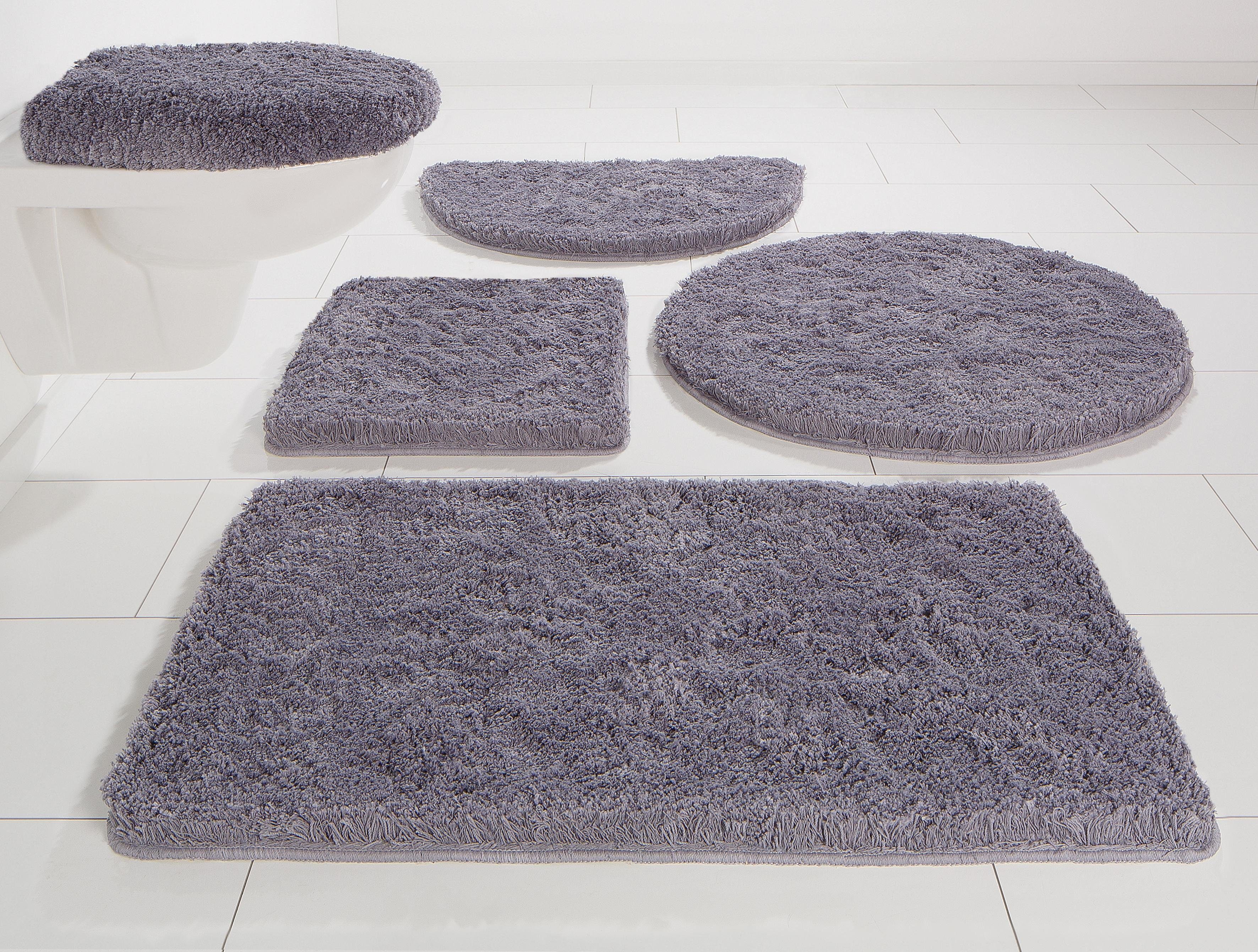 Möve Badematte Superwuschel, Badvorleger, Badezimmer Teppich, Höhe 40 mm, rutschhemmend beschichtet, schnell trocknend, strapazierfähig, fußbodenheizungsgeeignet, Polyester, rechteckig, Mikrofaser-Badematte, Badteppich, rechteckig, rund & als 3-tlg. Set