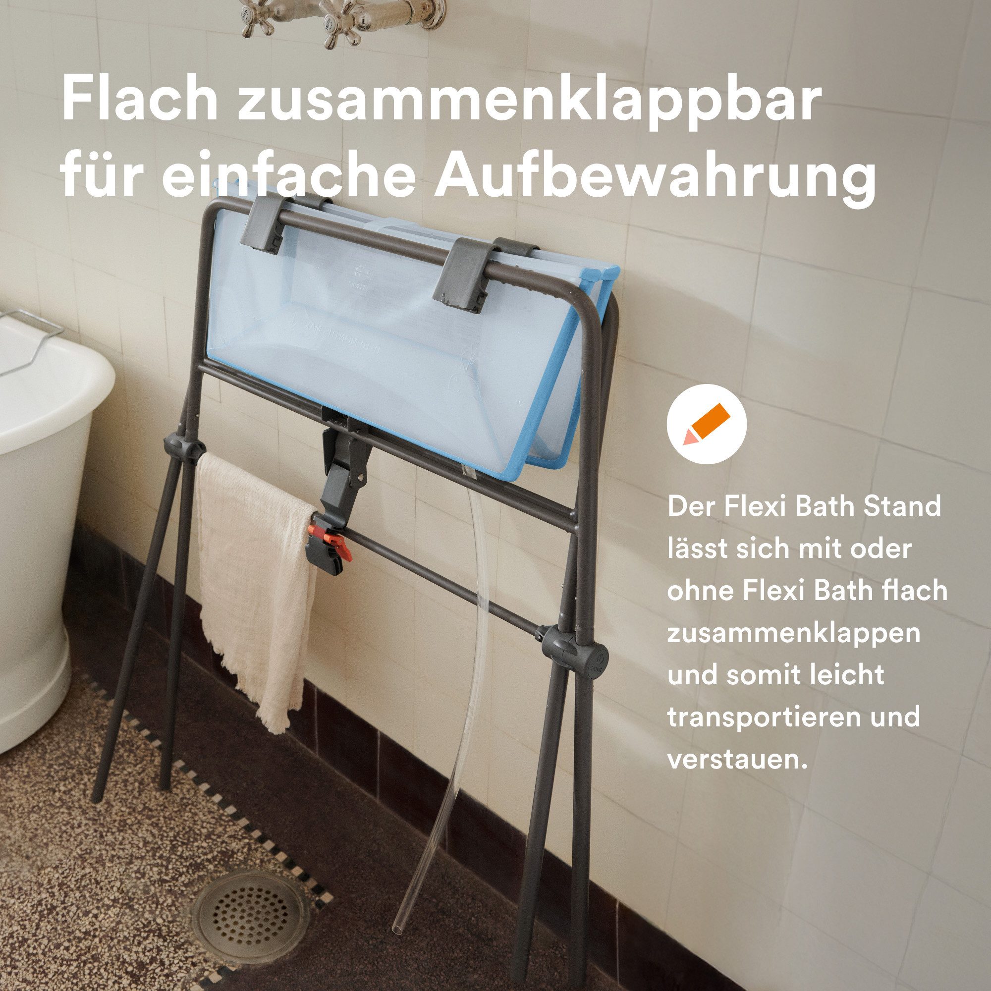 Stokke Babybadewanne Flexi Bath® mit Stand