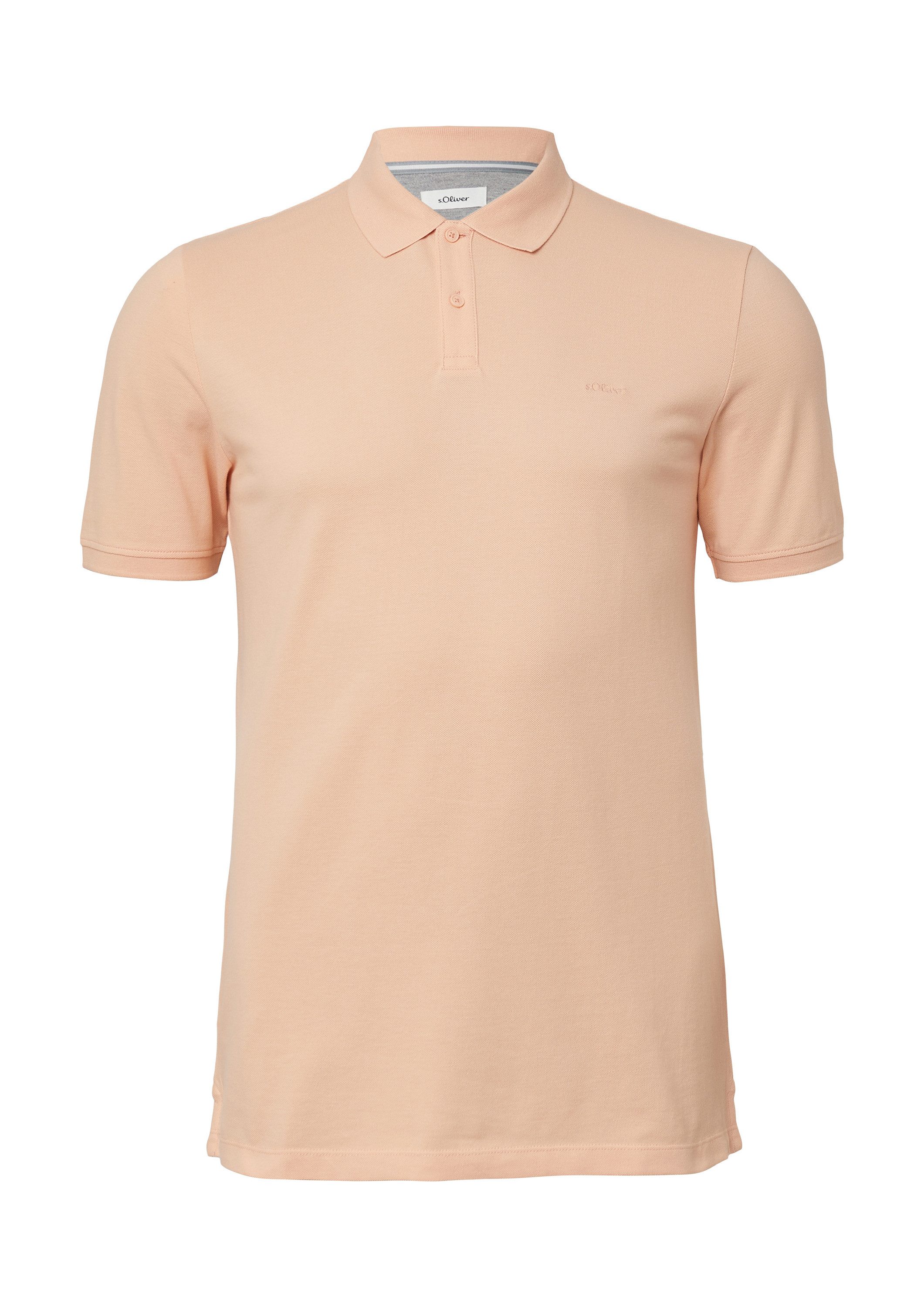 s.Oliver Kurzarmshirt Polo-Shirt Poloshirt aus Baumwollpiqué günstig online kaufen