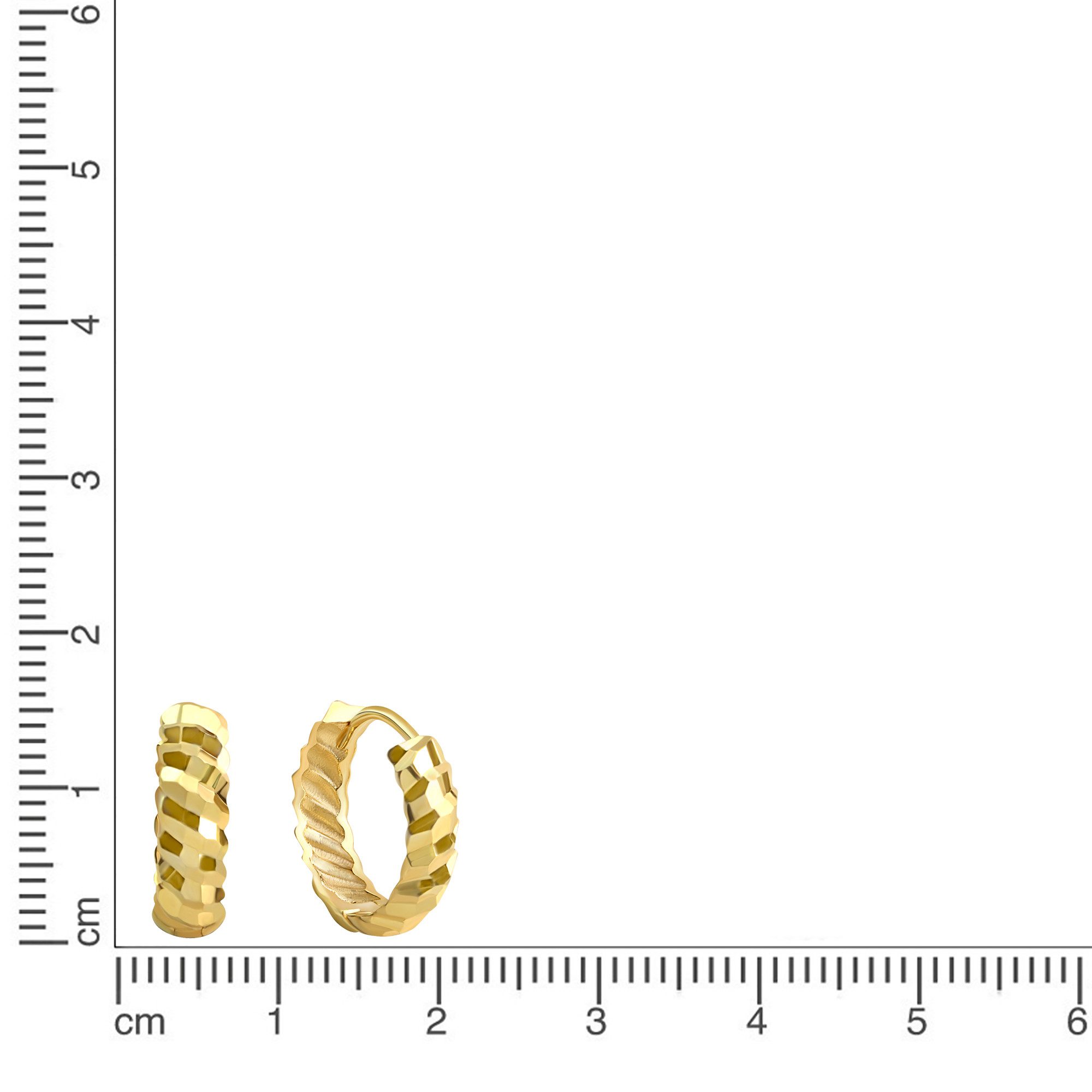 Fascination by Ellen K. Paar Creolen 375 Gelbgold diamantiert günstig online kaufen