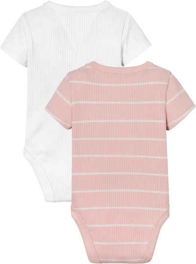 Tommy Hilfiger Kurzarmbody BABY RIB BODY 2 PACK GIFTBOX (Packung, 2-tlg., 2er-Pack) Baby bis 2 Jahre
