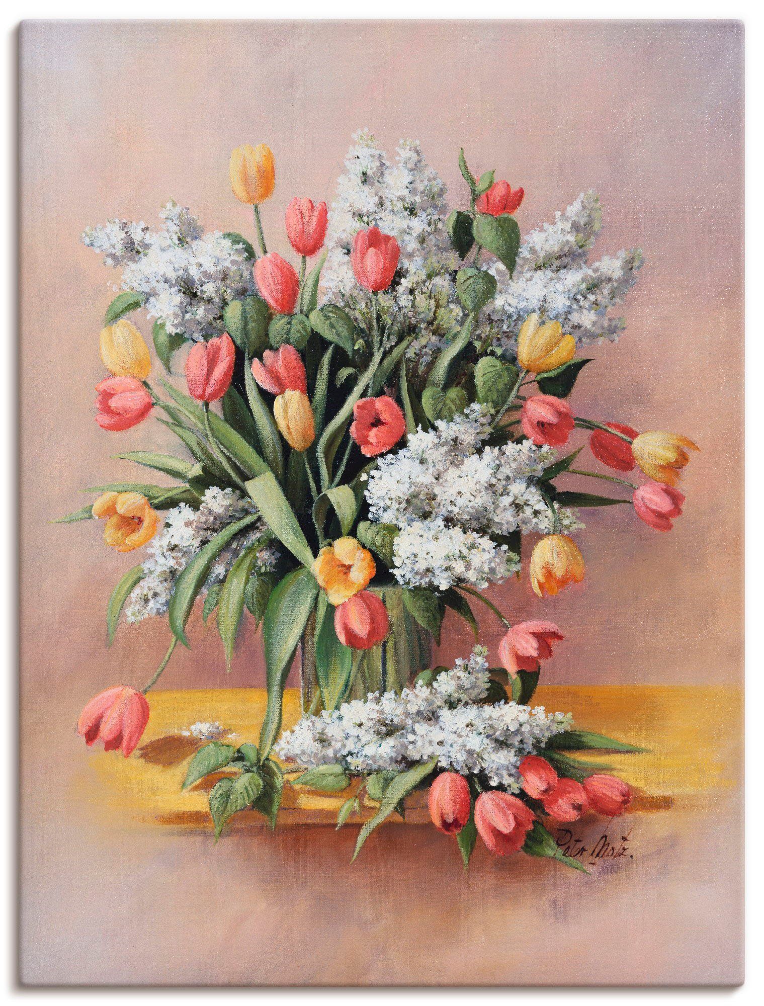 Artland Wandbild Tulpen II, Blumen (1 St), als Leinwandbild, Wandaufkleber oder Poster in versch. Größen | Poster