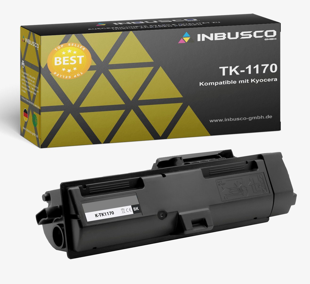 Inbusco Tonerpatrone Toner TK-1170 kompatibel zu Kyocera, TK-1170