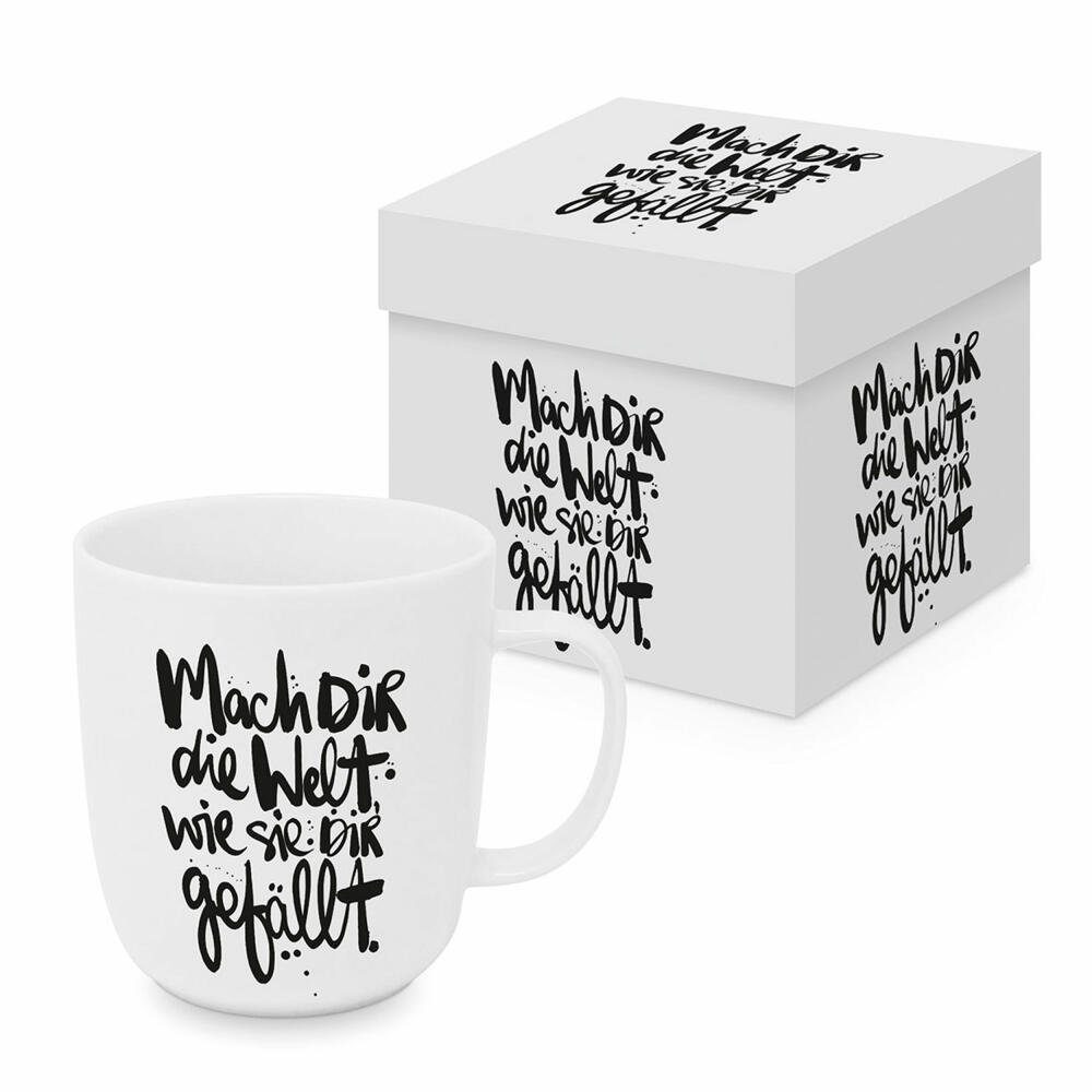 Tasse Mach dir die Welt Matte Mug 400 ml