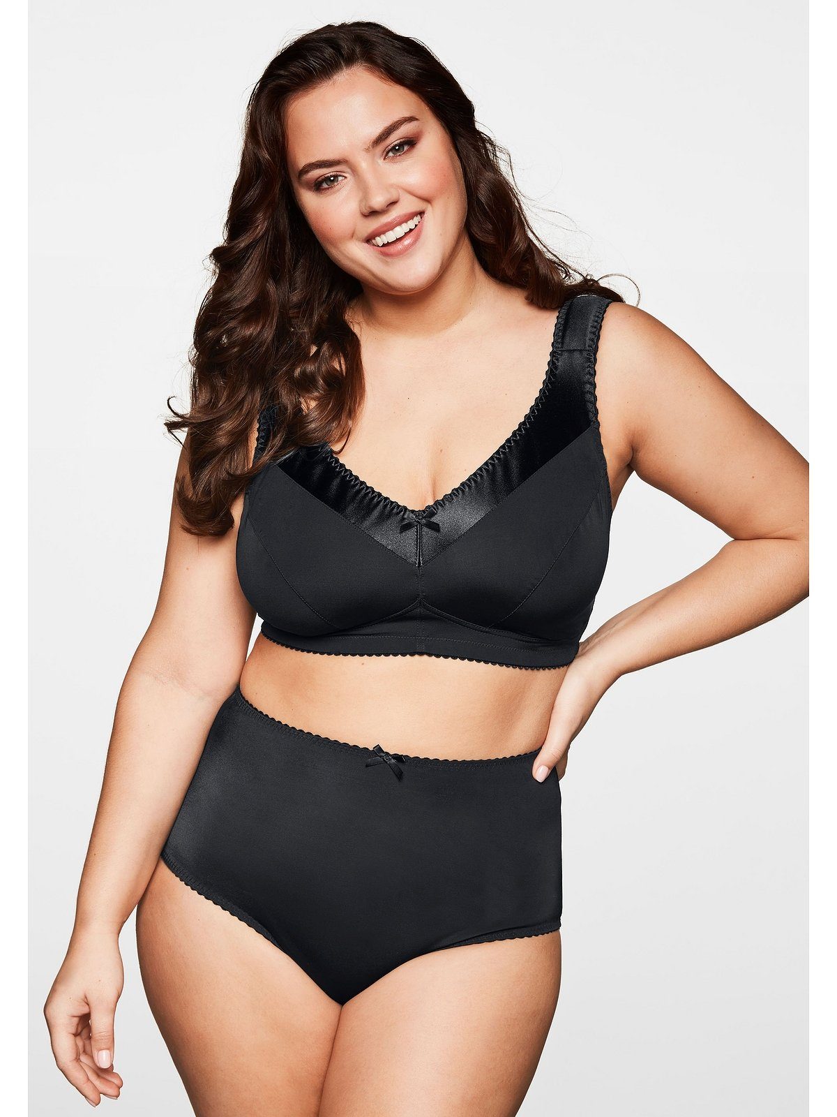 Sheego Bügelloser BH Große Größen mit breiten wattierten Trägern
