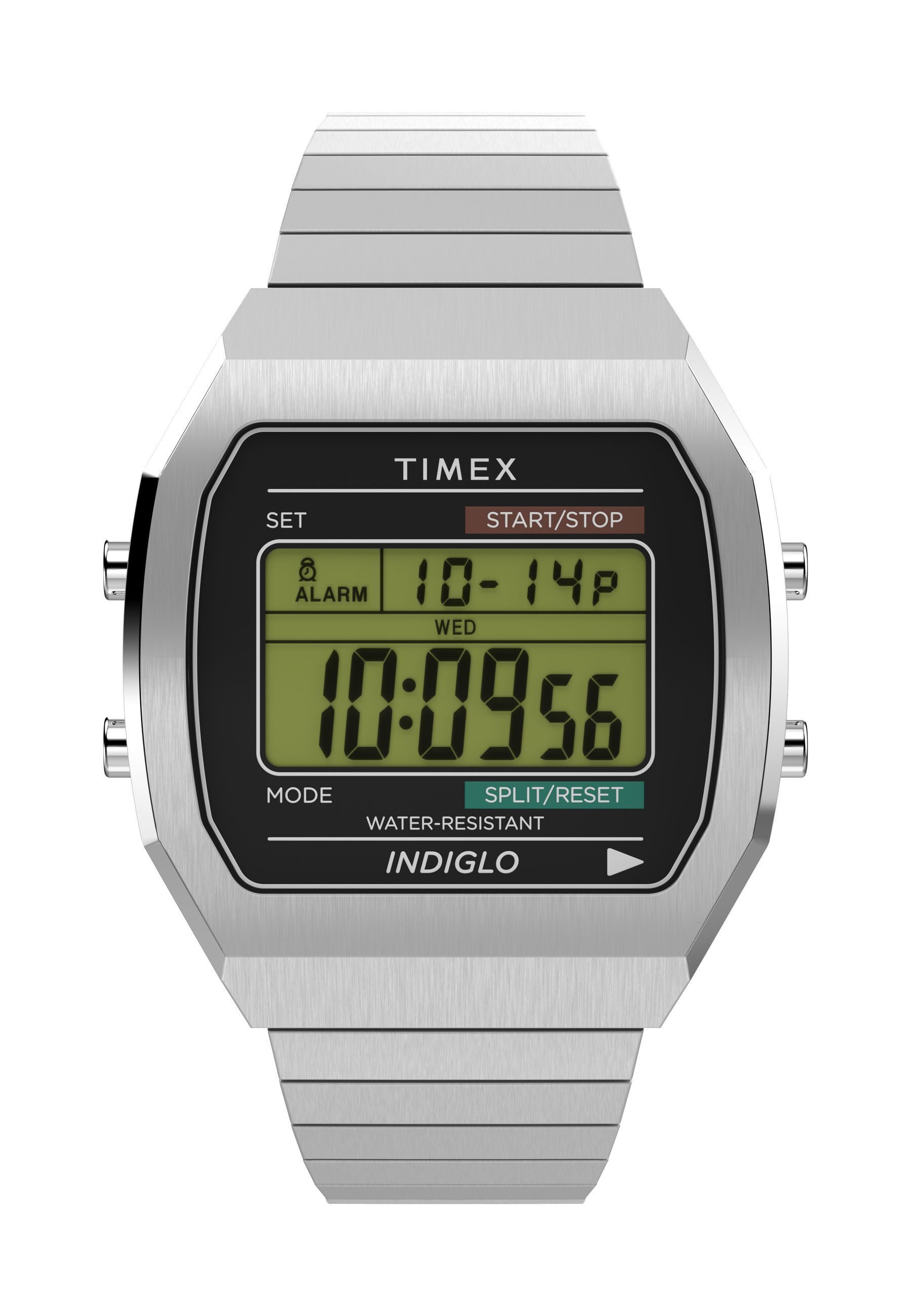 Timex Quarzuhr Timex 80 Steel, (1-tlg), Digitaluhr