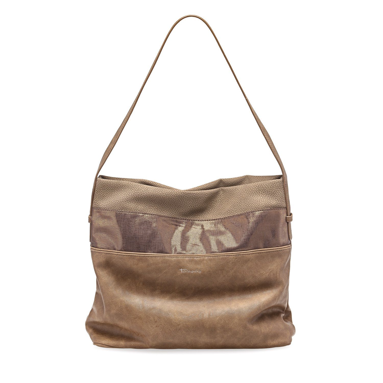 Tamaris Schultertasche Khema (Set), Damen Handtasche Hobo Bag Schultertasche pepper comb.