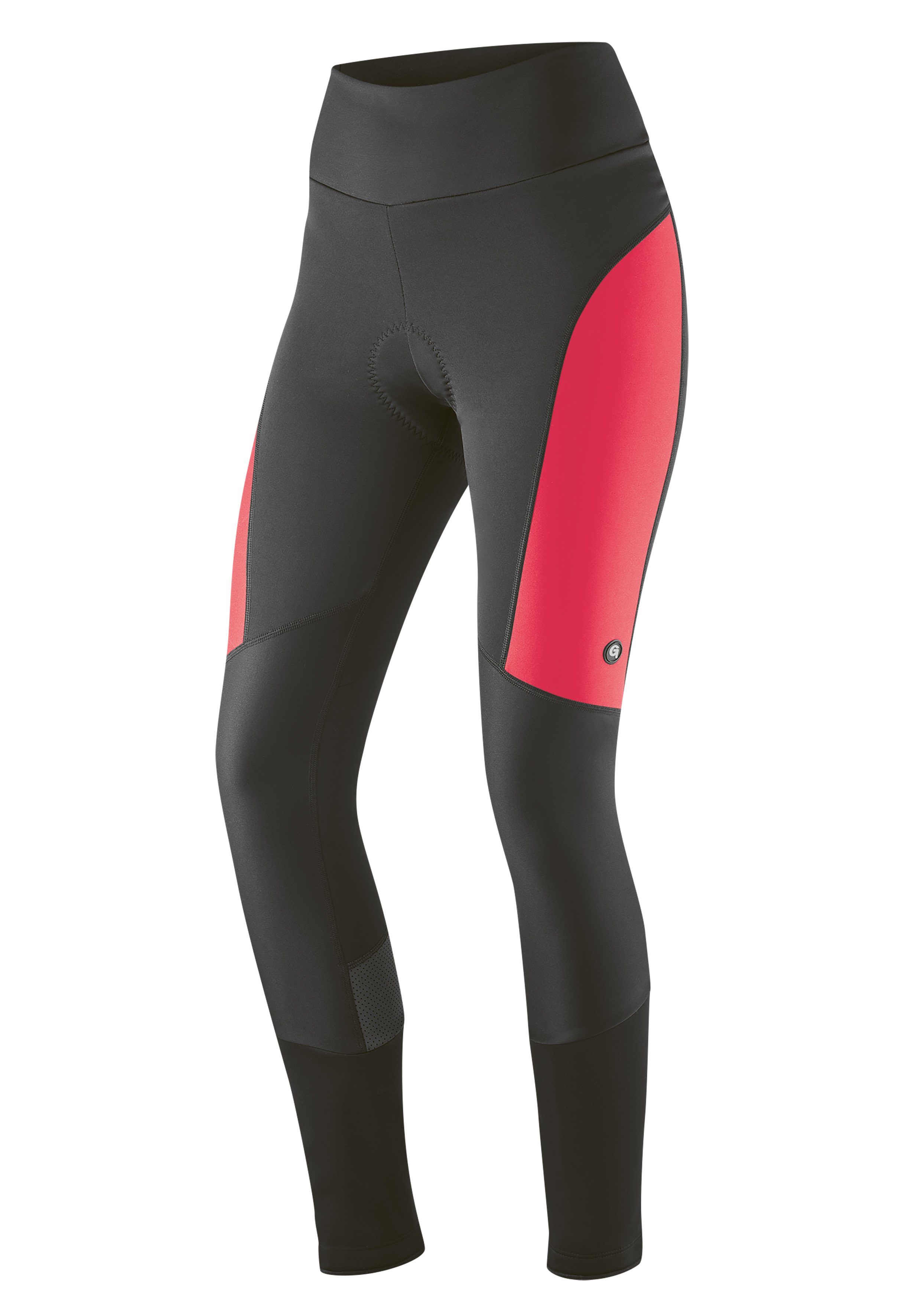 Gonso Fahrradhose Tartu 2 lange Damen Softshell Radhose, Radlerhose mit Sitzpolster neonpink | Fahrradhosen