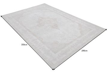 Teppich PURE UNIQUE XXL 350x240cm antik grau, riess-ambiente, rechteckig, Höhe: 10 mm, Boho · orientalisches Muster · Wohnzimmer