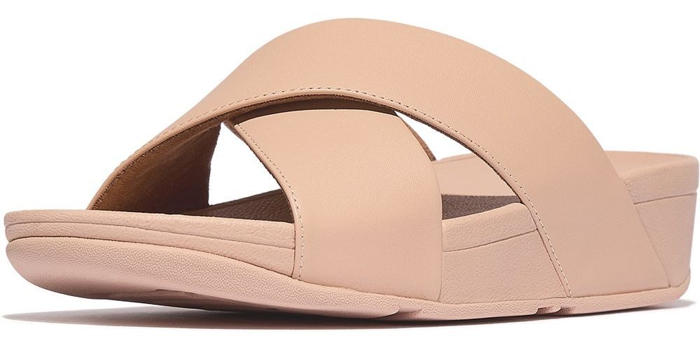 Fitflop Lulu Cross Slide Sandals Leather Sandale