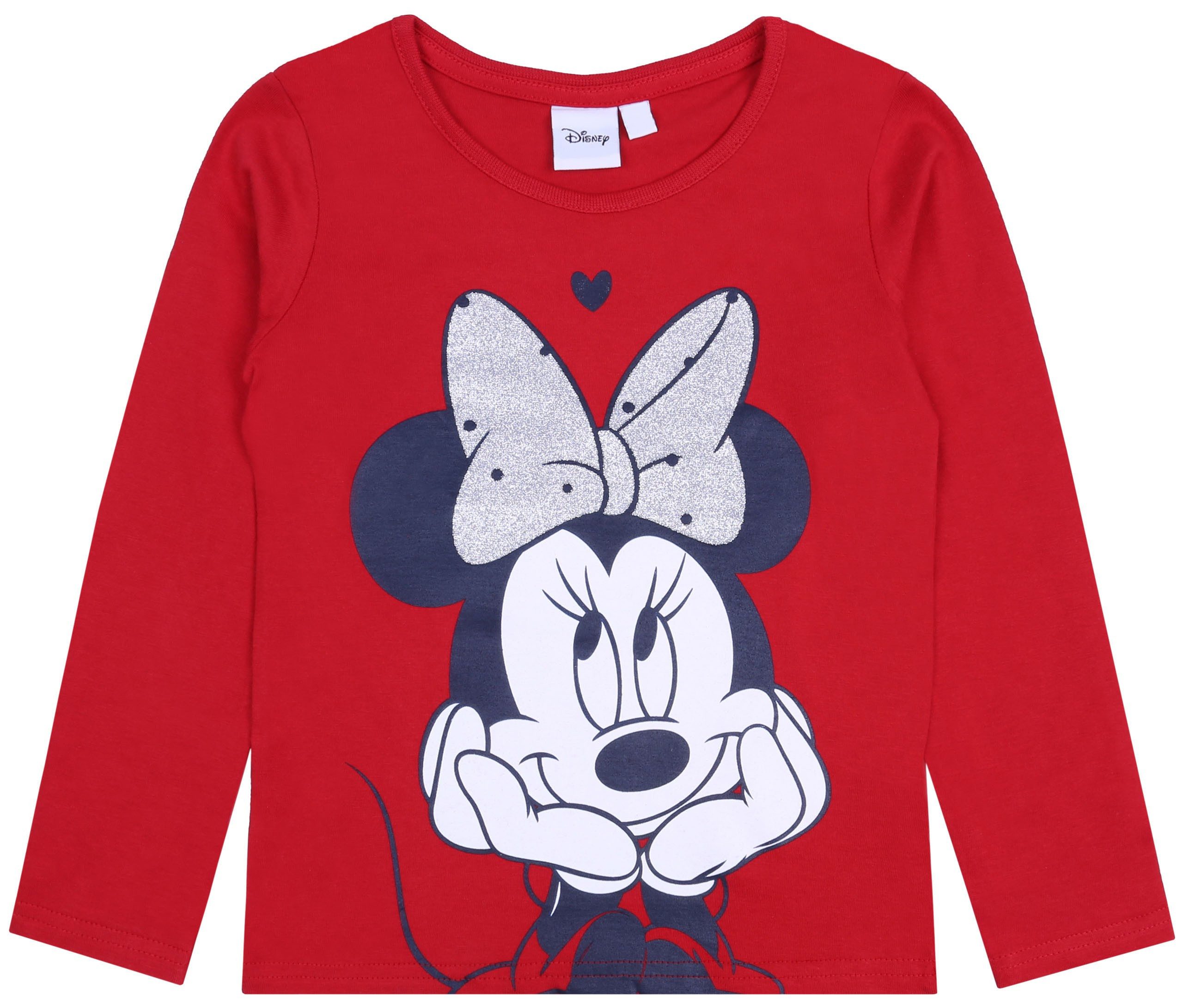 Sarcia.eu Langarmbluse 2x Mädchenbluse/Langarmshirt Minnie Mouse 2-3 Jahre