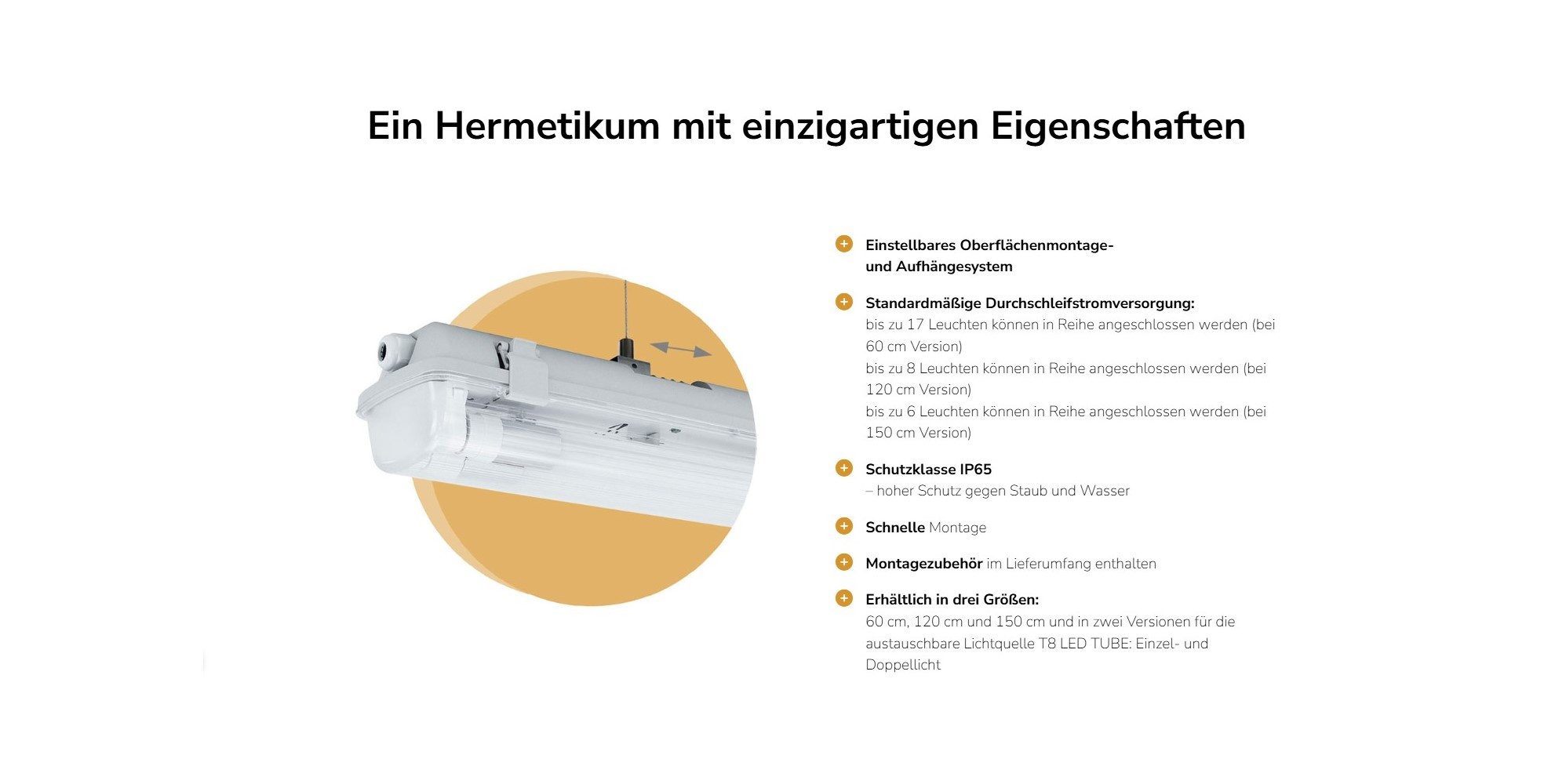 SpectrumLED LED Außen-Wandleuchte Feuchtraum Wannenleuchte 71cm günstig online kaufen