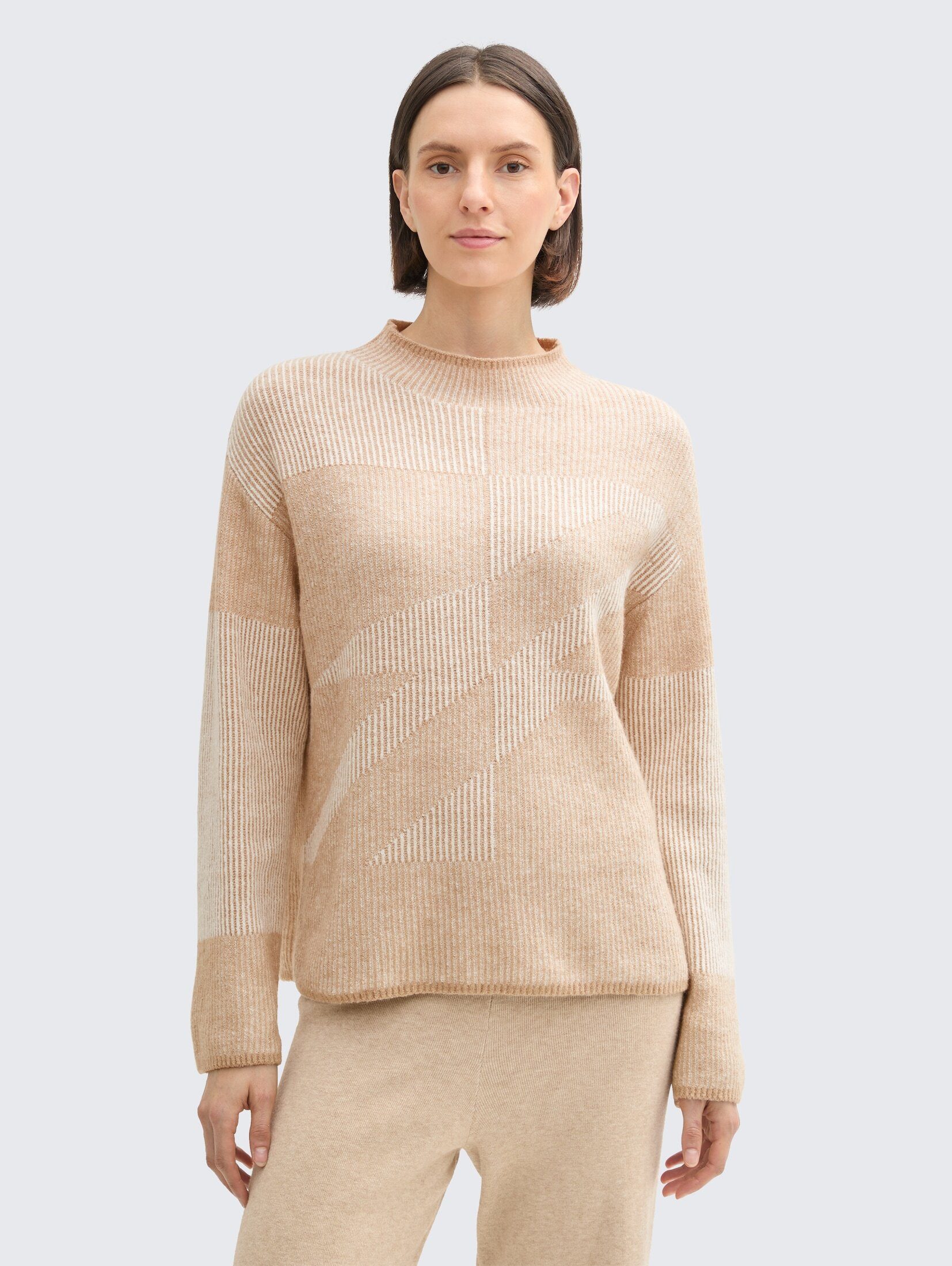 TOM TAILOR Strickpullover Loose Fit Ripp günstig online kaufen