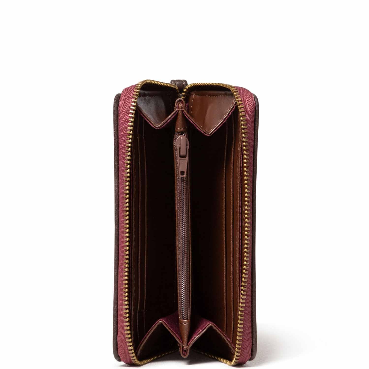 Damen Alle Damentaschen Desigual Geldbörse Desigual Damen Geldb¤rse Astoria Mini Zip Marron Oscuro (Stück, 1-tlg., Stück), Freiz