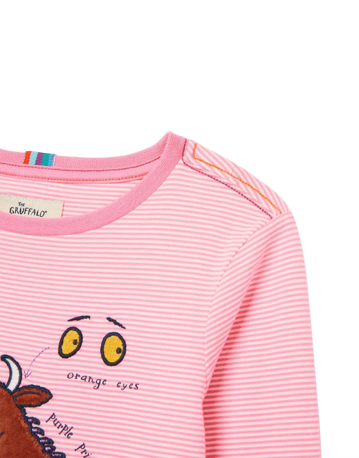 Tom Joule Langarmshirt Tom Joule Langarmshirt rosa AVA The Gruffalo Grüffelo mit Streifen