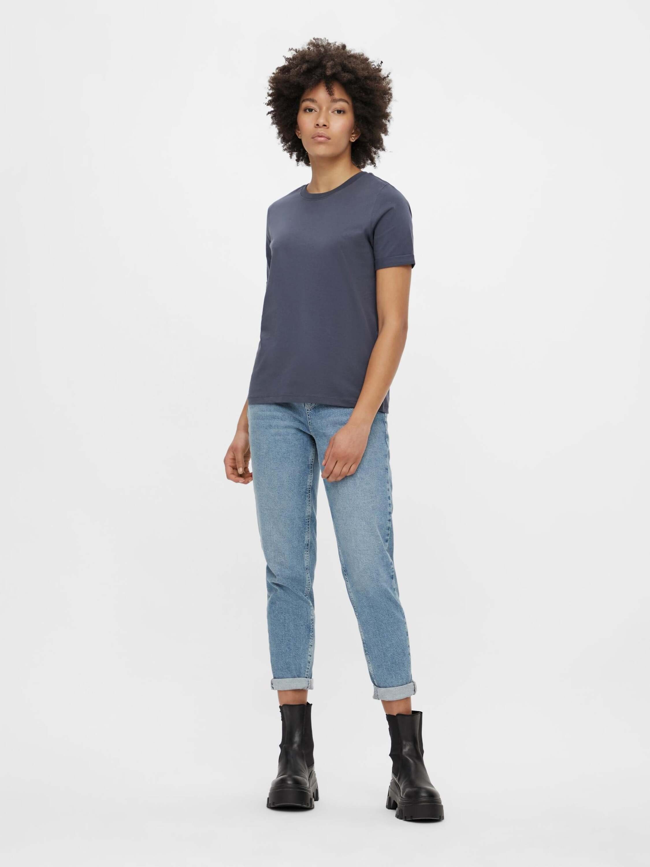 pieces T-Shirt Ria (1-tlg) Plain/ohne Details