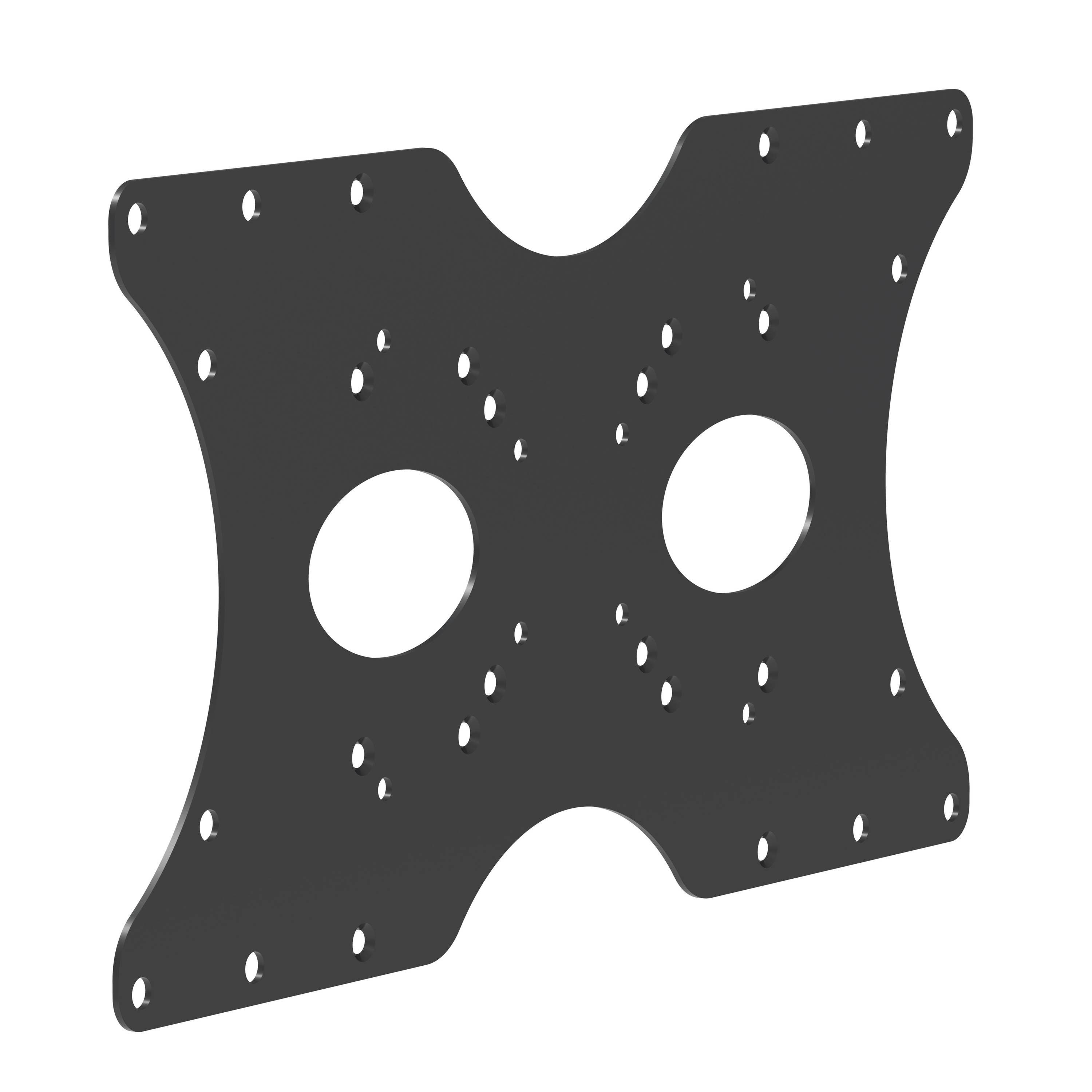RICOO TV-Wandhalterung VESA Adaptererweiterung von VESA 75x75 100x100 auf 400x200 F0342, (bis 55 Zoll, VESA 200x200 400x200, 1-tlg., 30 Kg Aufnahme, 32" bis 55" (81-140 cm) Bildschirm Diagonale, Monitor VESA Adapter Erweiterung von 75 x 75 100 x 100 auf 400 x 200)