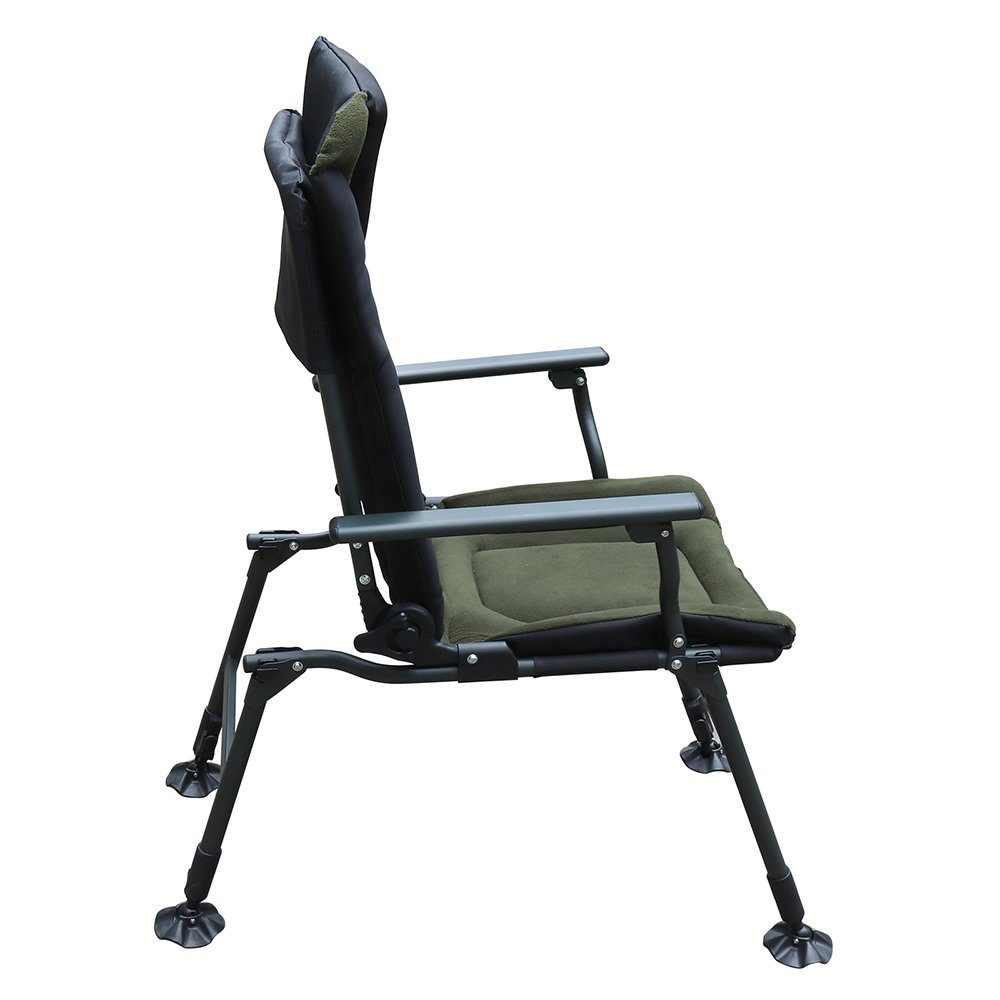 AGEM Angelstuhl Faltbar mit Armlehne Strandstuhl Karpfenstuhl Camping Stuhl Klappbar