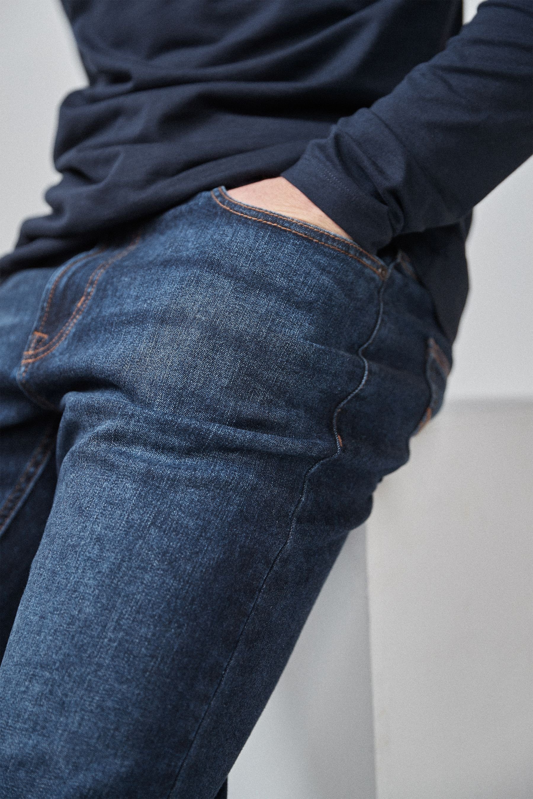 (1-tlg) Slim Fit – Stretch-Jeans Flex Next Slim-fit-Jeans Motion