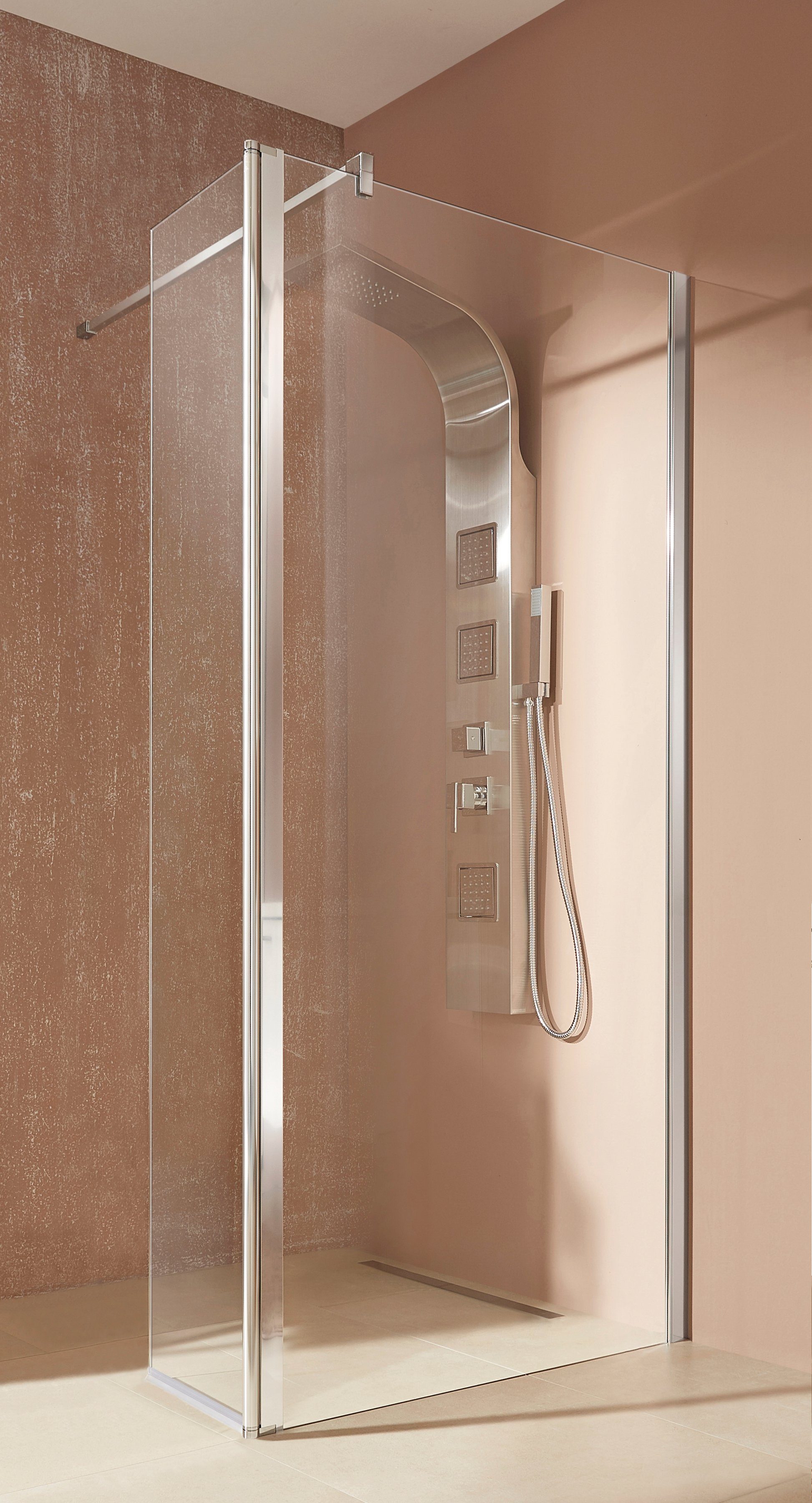 welltime Walk-in-Dusche Mailand, Einscheibensicherheitsglas, in 3 verschied günstig online kaufen