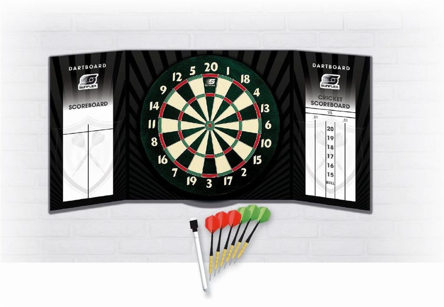Dartscheibe Papierdartscheibe All in one