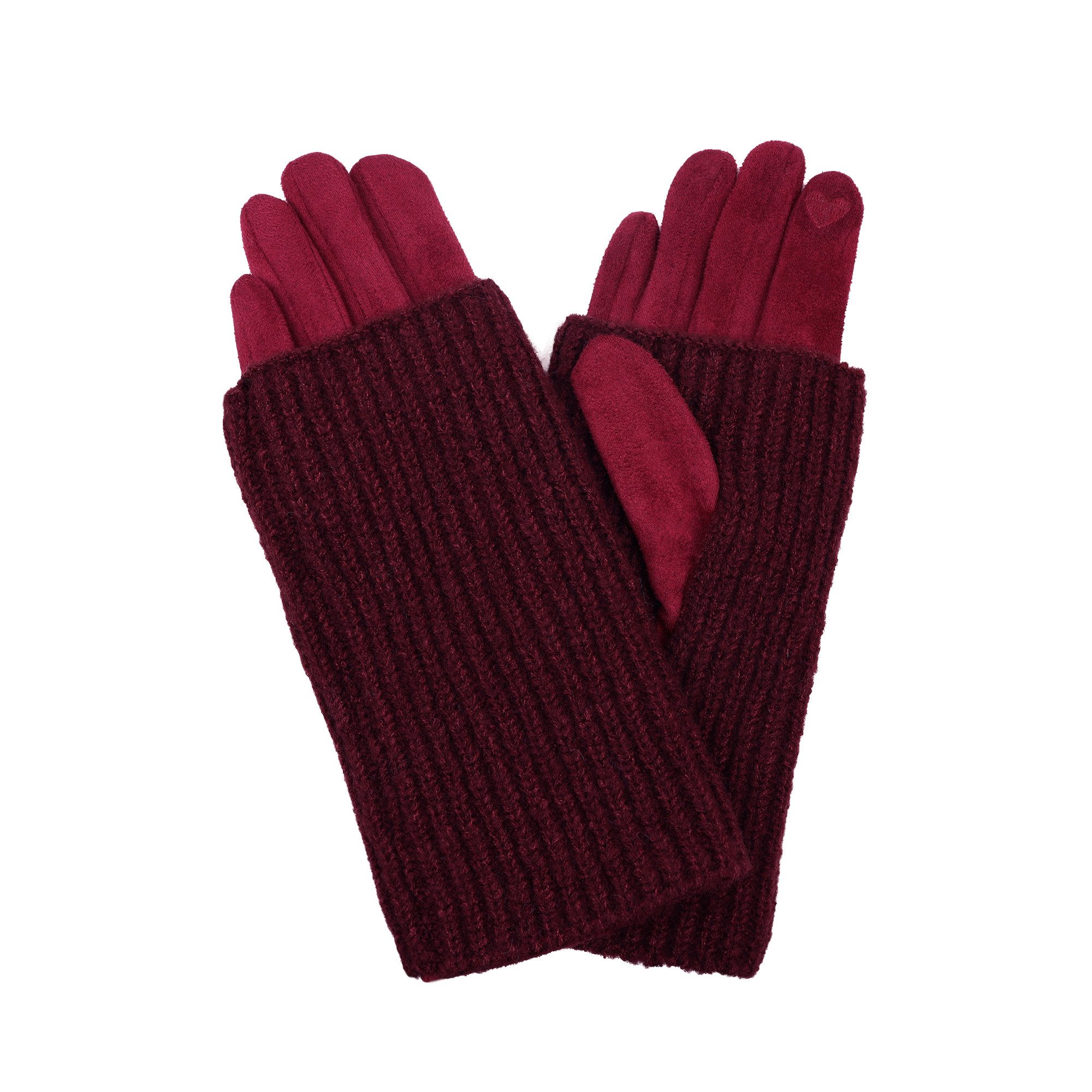 ZEBRO Fleecehandschuhe Handschuh mit Stulpe uni