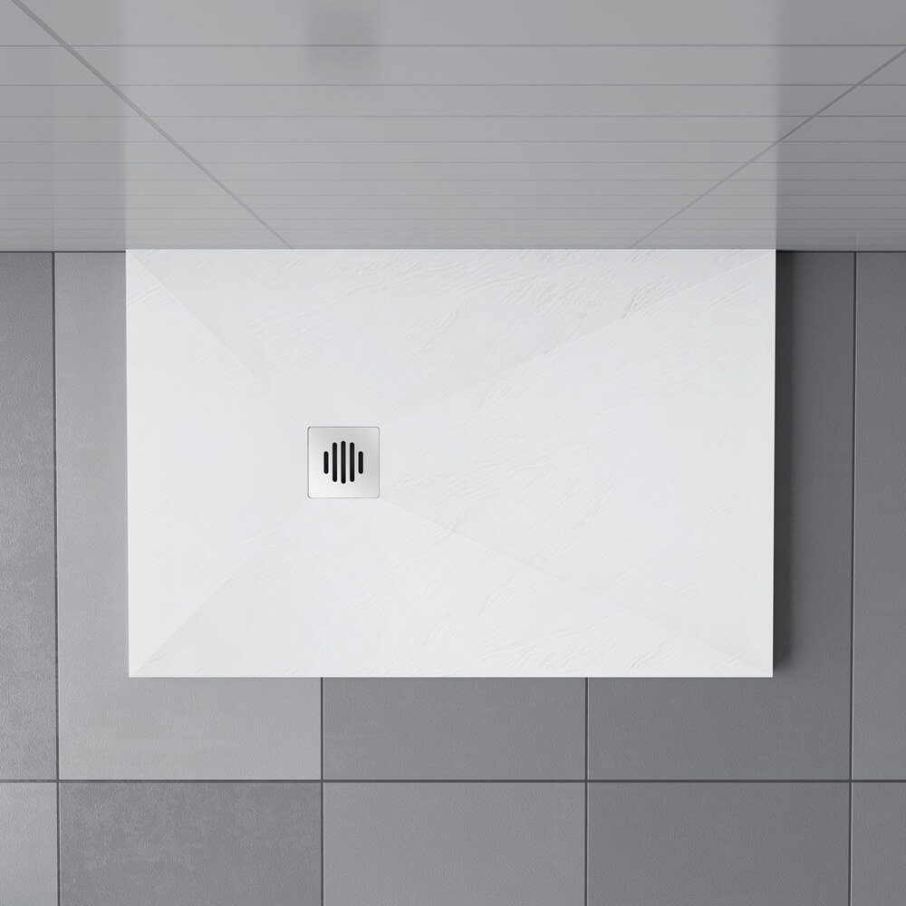 duschspa Duschwanne Duschtasse Duschwanne für Duschkabine Duschwand Duschtür, Kunststein mit Acrylbeschichtung, Set