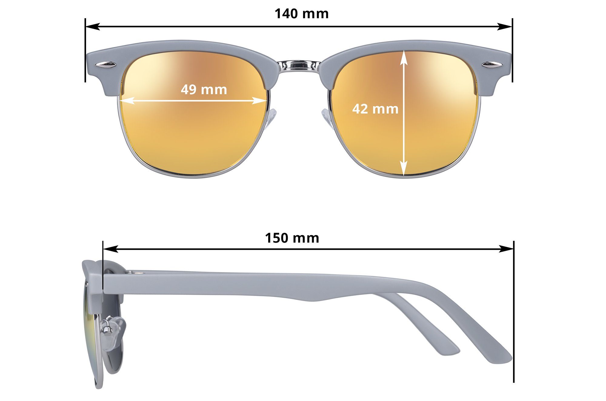 UrbanSky (neu) D.B. verspiegelt Sonnenbrille warm