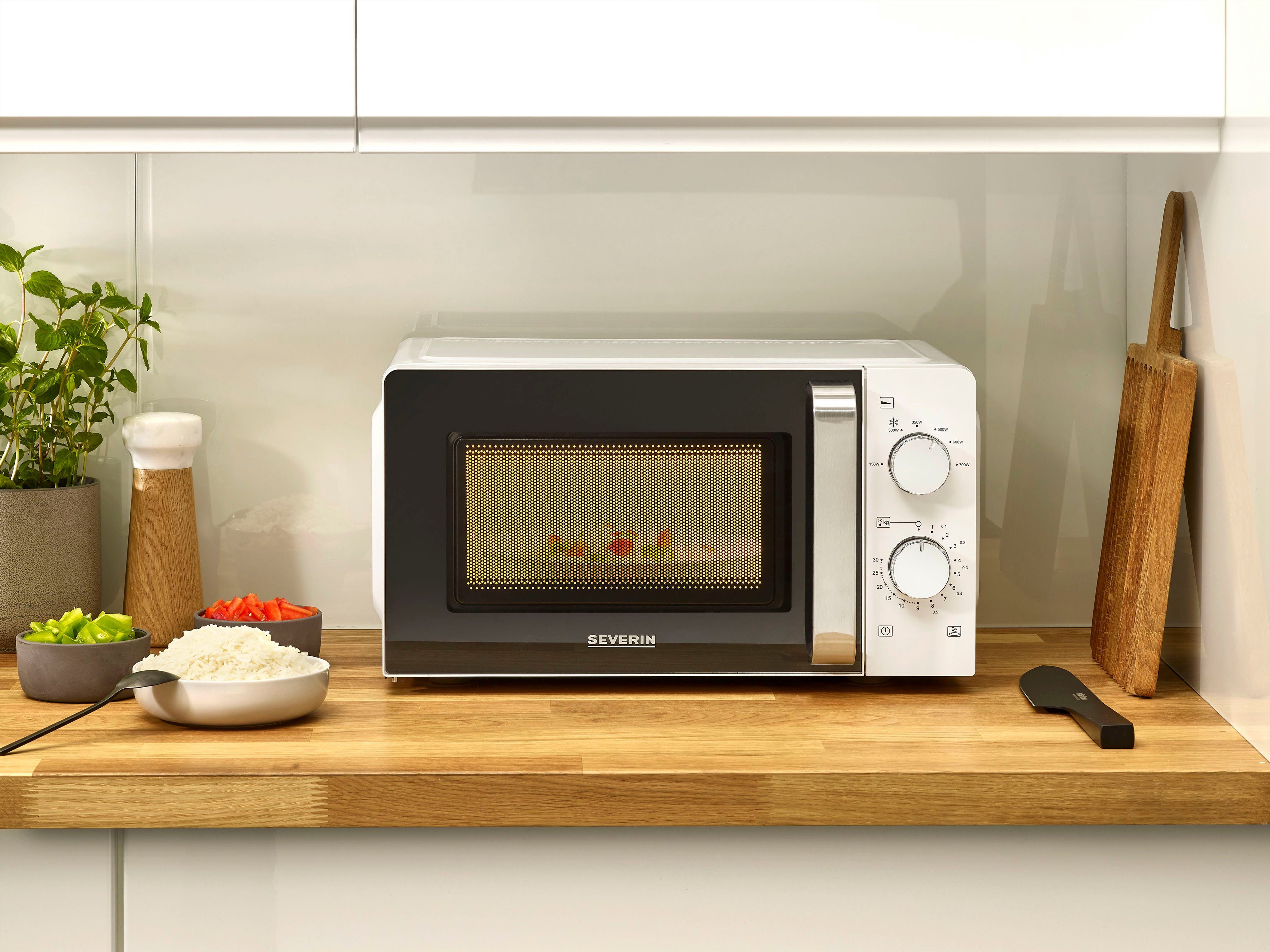Severin Mikrowelle MW 7885 Solo, Mikrowelle, 17 l