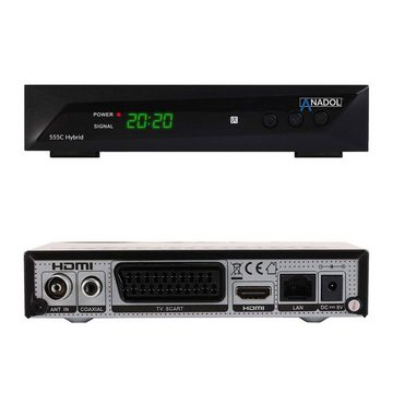 Anadol HD 555c Full HD DVB-T2/DVB-C/C2 mit DVB-T Antenne Satellitenreceiver
