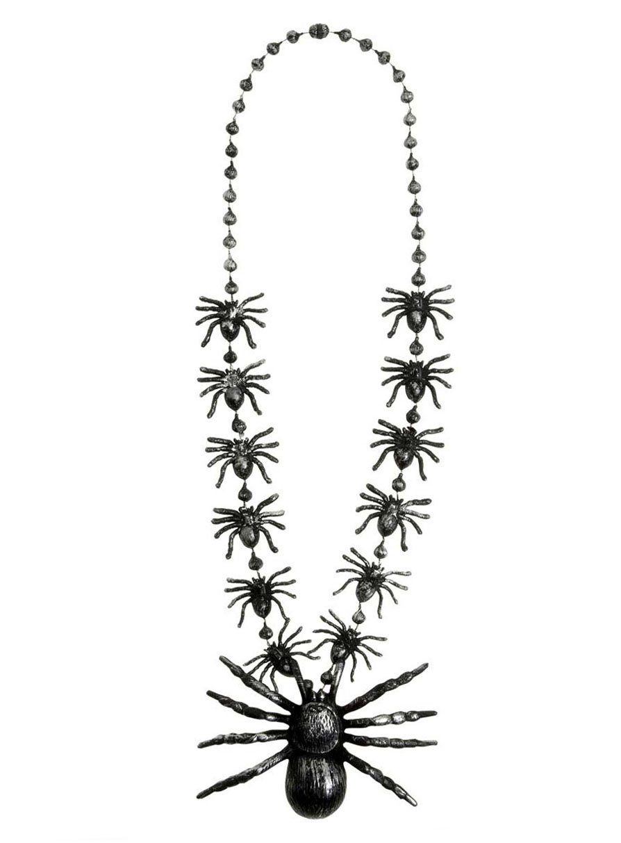 Widdmann Hexen-Kostüm Spinnen Halskette, Schön morbider Halsschmuck für Dein Halloween Kostüm