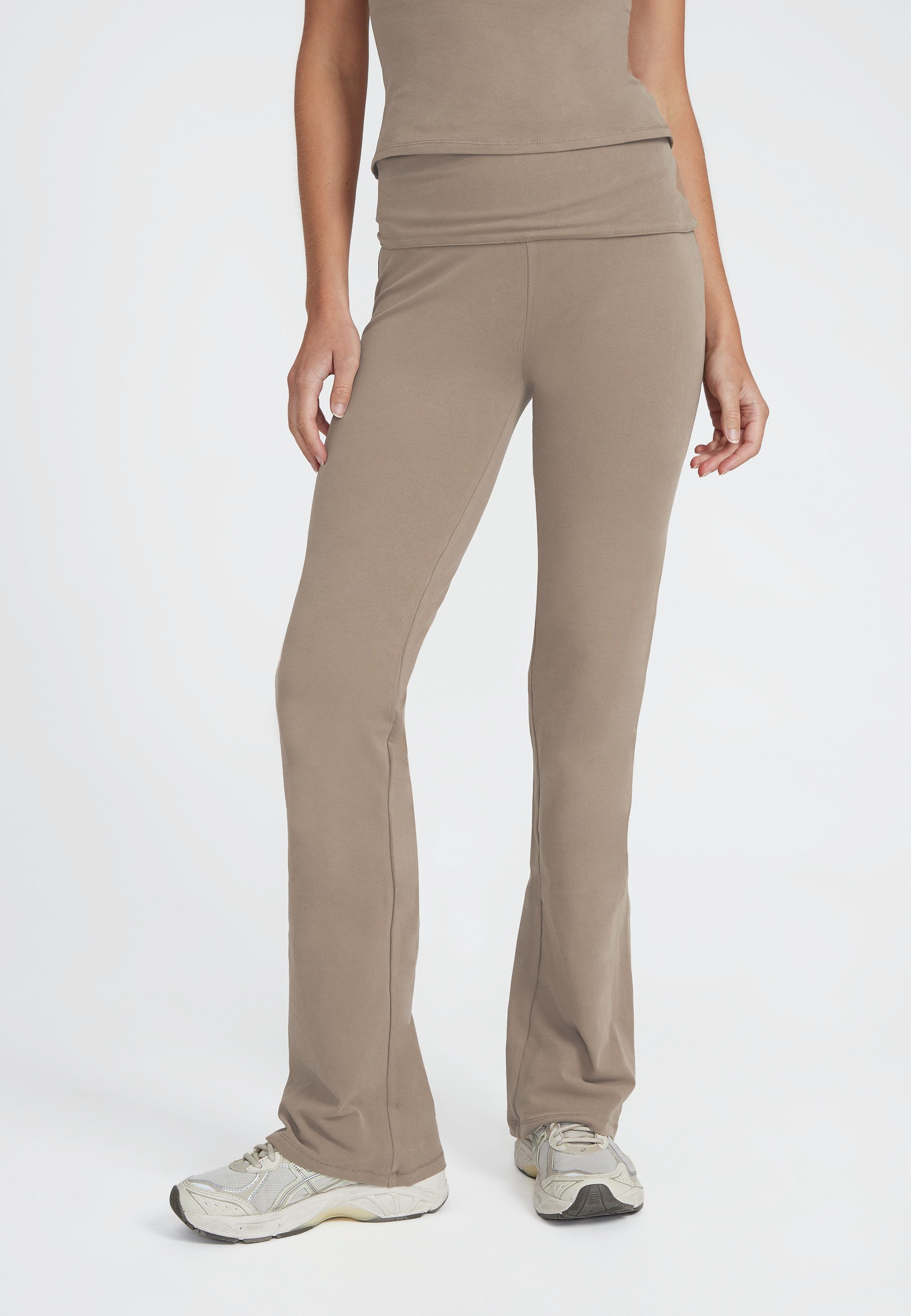 Style Republic Yogahose Freizeithose mit Foldover-Bund