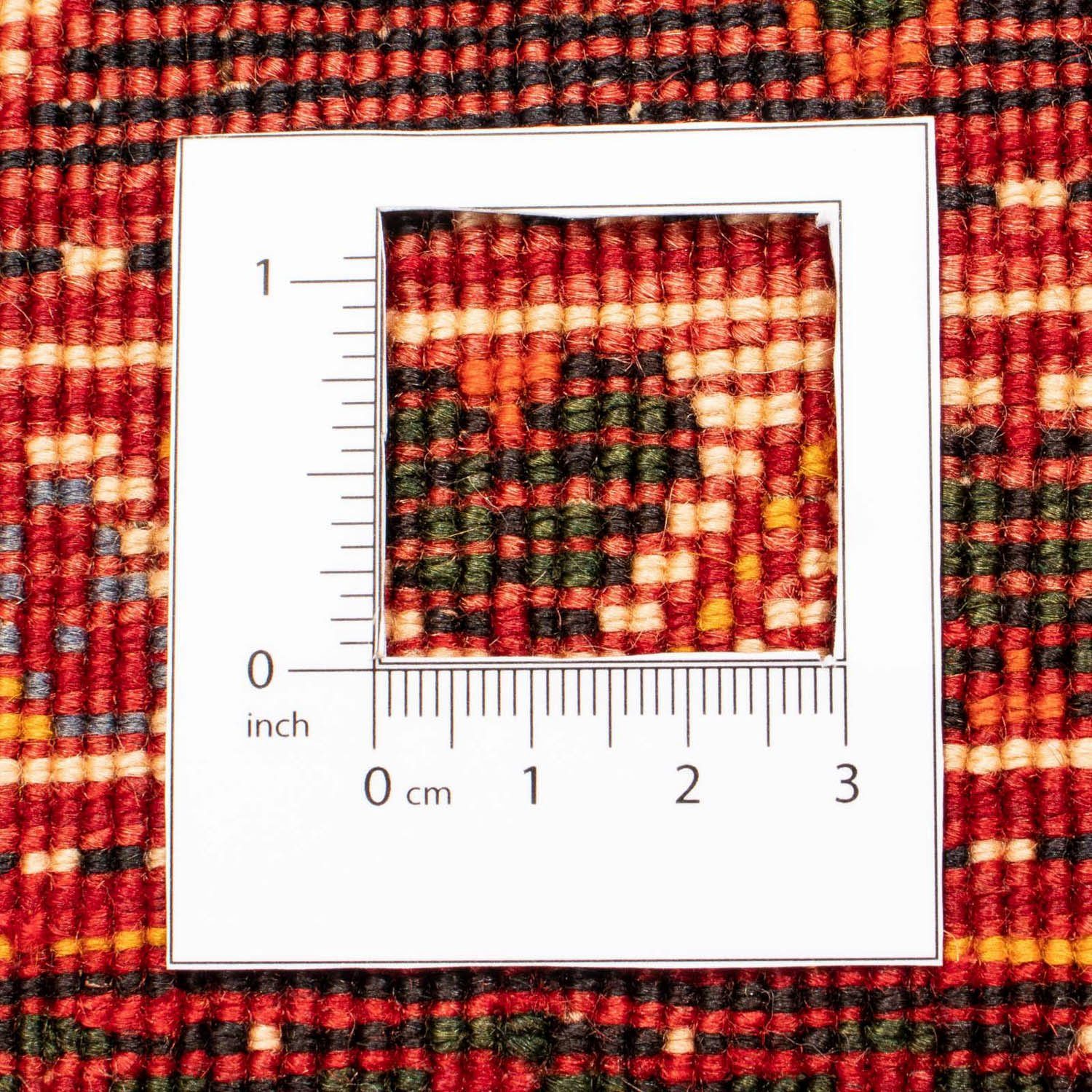 Zertifikat Shiraz rechteckig, 10 cm, x mm, Rosso morgenland, mit Wollteppich 280 Unikat Medaillon 165 Höhe: