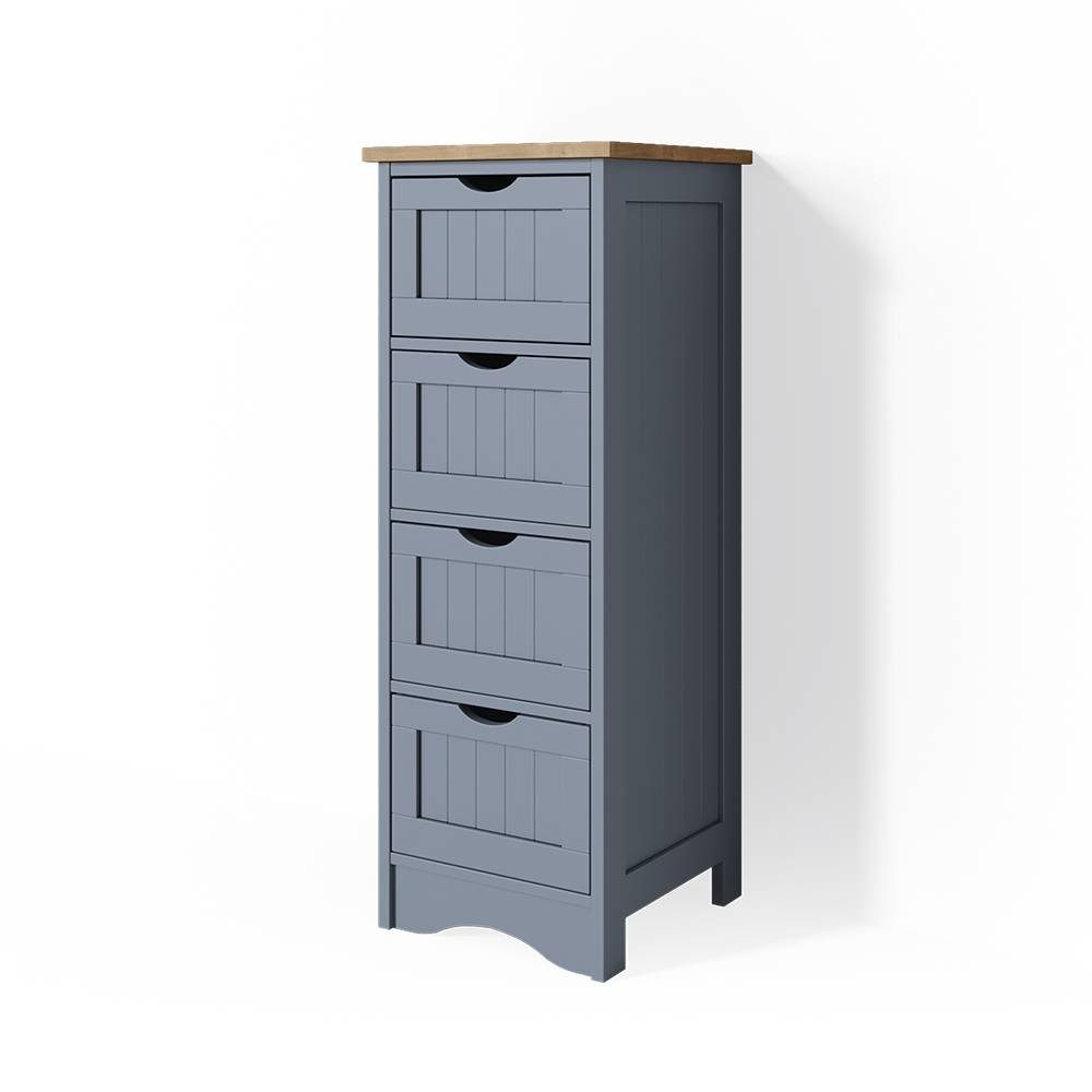 Vicco Midischrank Bianco, Grau, 30 x 81 cm günstig online kaufen