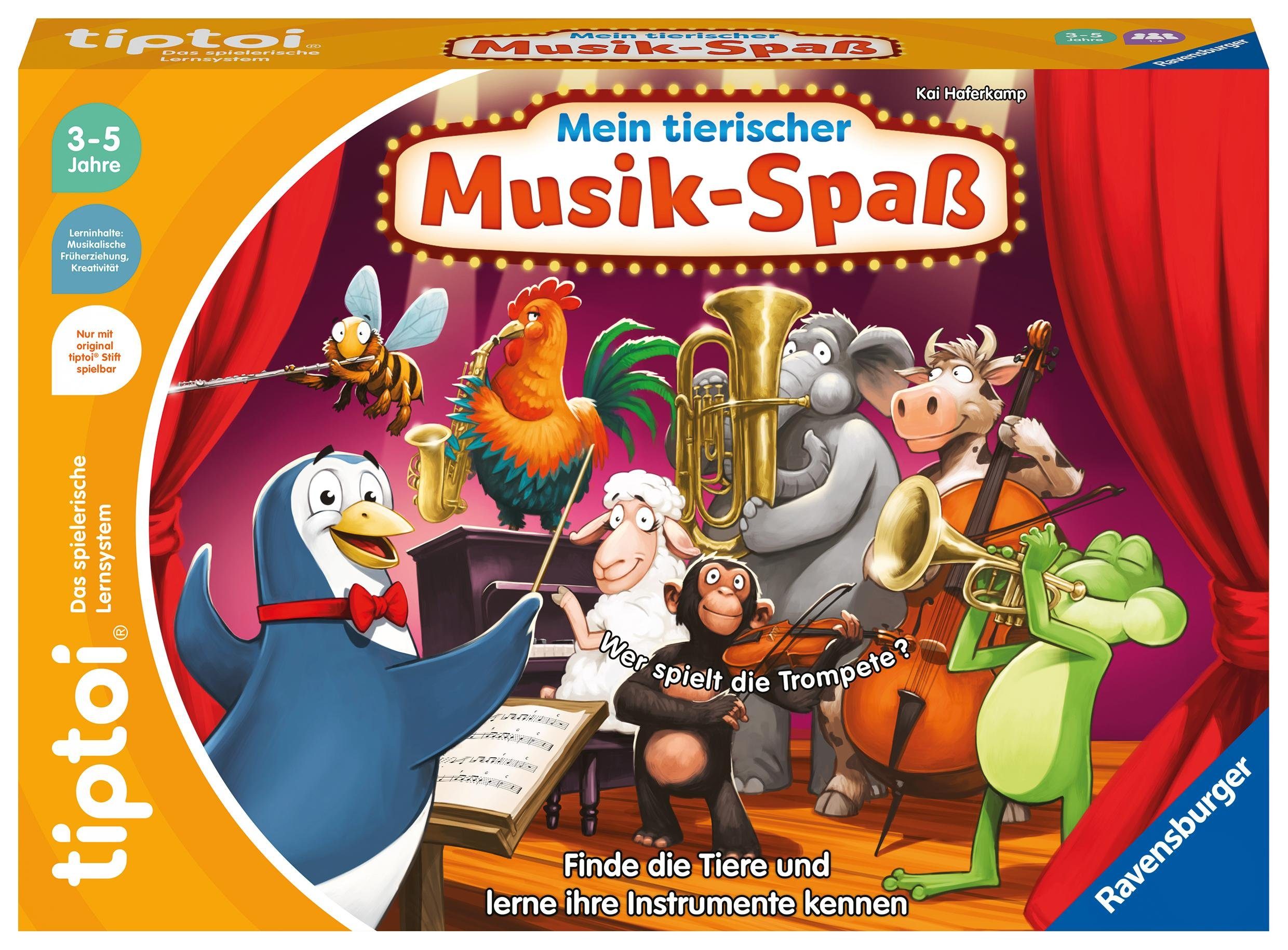 Ravensburger Lernspielzeug tiptoi® Mein tierischer Musik-Spaß - ab 3 Jahre günstig online kaufen