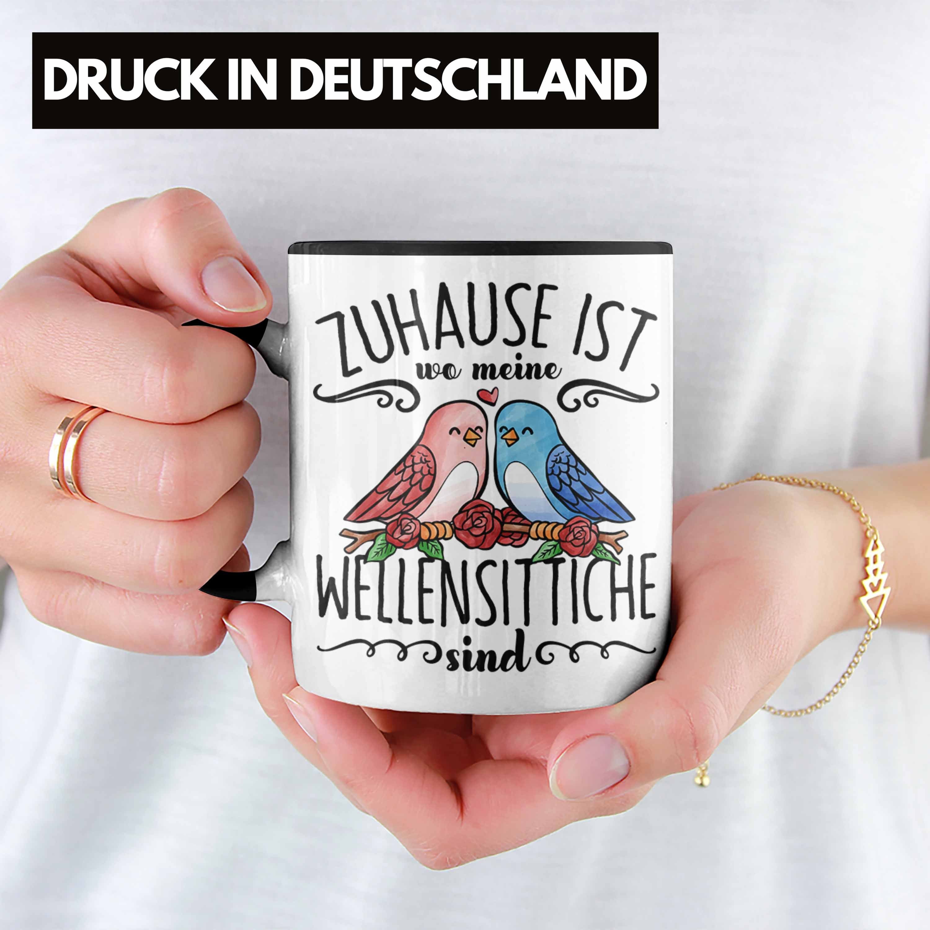 Tasse Trendation Wellensittic Lustige Ist Wo Tasse Besitzer Schwarz Meine Zuhause Wellensittich