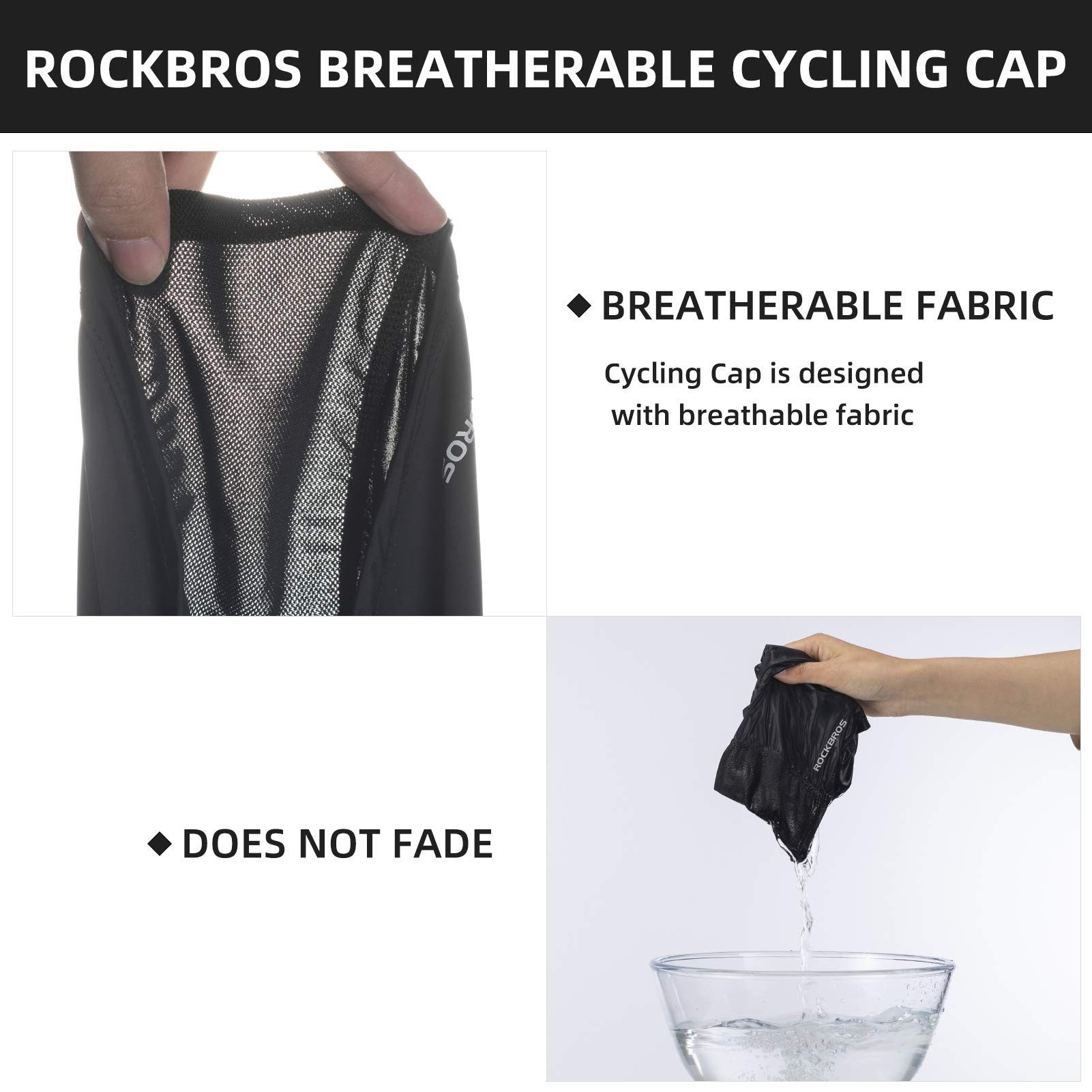 ROCKBROS Sturmhaube Atmungsaktiv UPF 50+ Radfahren Motorradfahren, multifunktionaler Schal UV-Schutz & Staubschutz