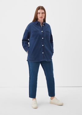 TRIANGLE Langarmbluse Overshirt aus Denim