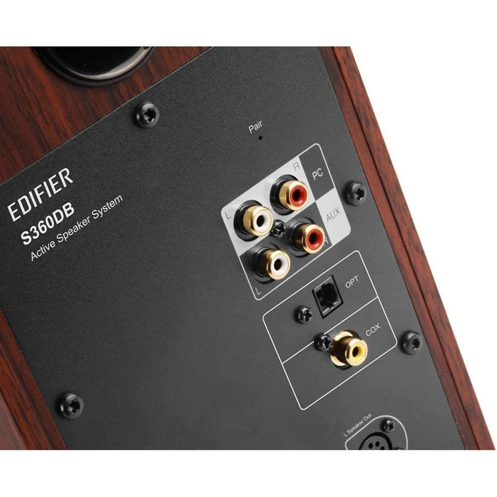 drahtloser und S360DB digitale 2.1 analoge Funkfernbedienung) W, Subwoofer, Eingänge, 155 Edifier® Regal-Lautsprecher (Bluetooth,