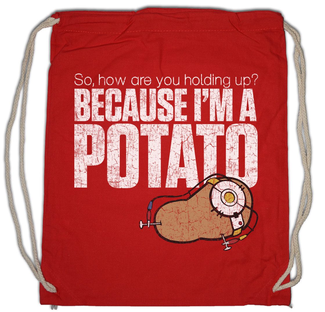 Turnbeutel Because I'm A Potato Turnbeutel Shooter Portal Gamer Fun Games Gaming