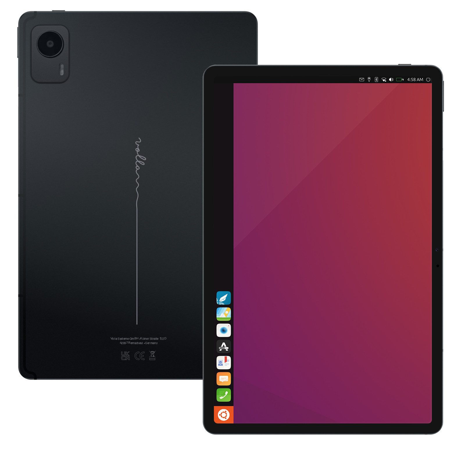 Volla Volla Tablet Tablet (12,6", 512 GB, UbuntuTouch, 2G/3G/4G, {Volla Tablet mit VollaOS oder UbuntuTouch)