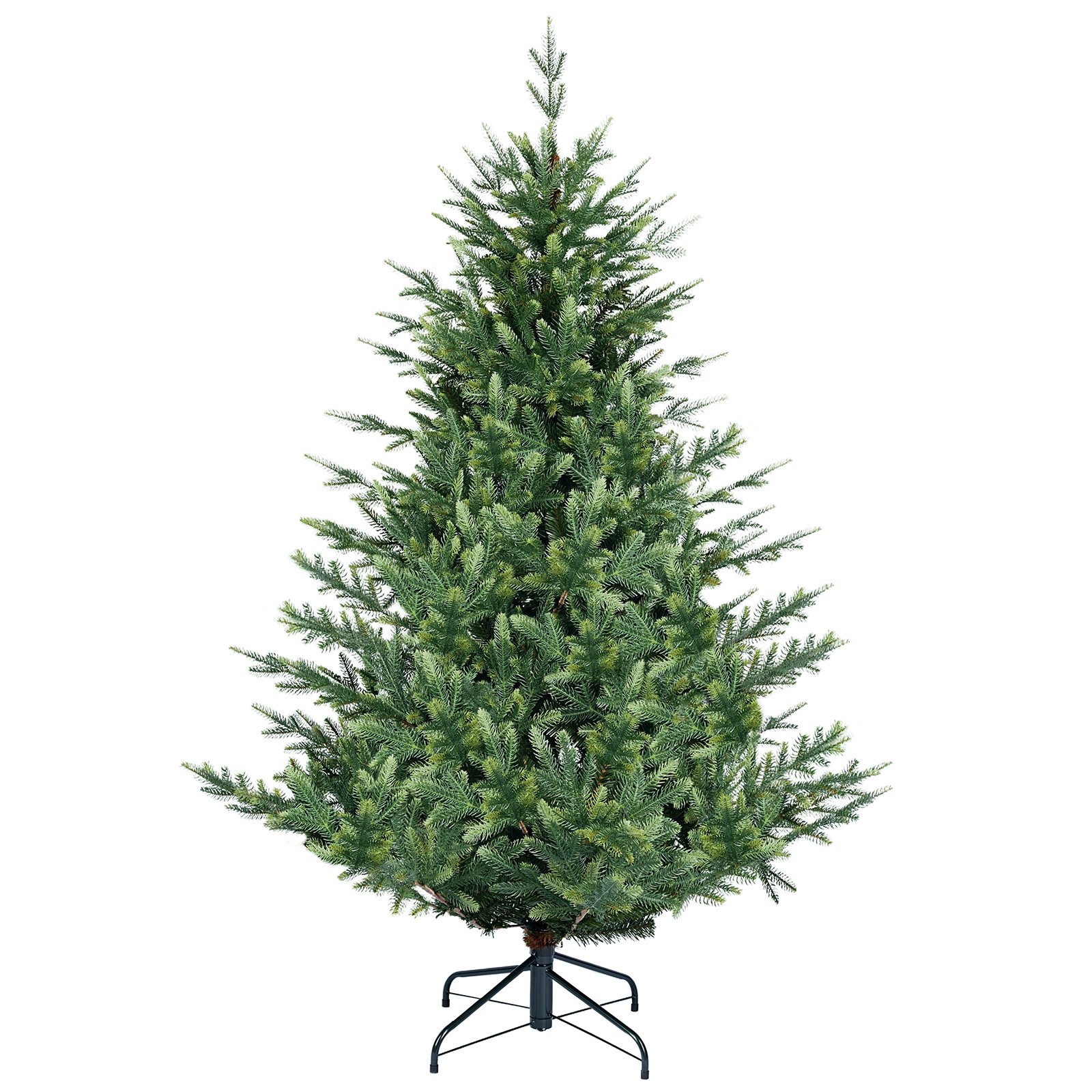 Künstlicher Weihnachtsbaum Künstlich Tannenbaum mit Fichtennadeln, realistisch in edlem Grünton