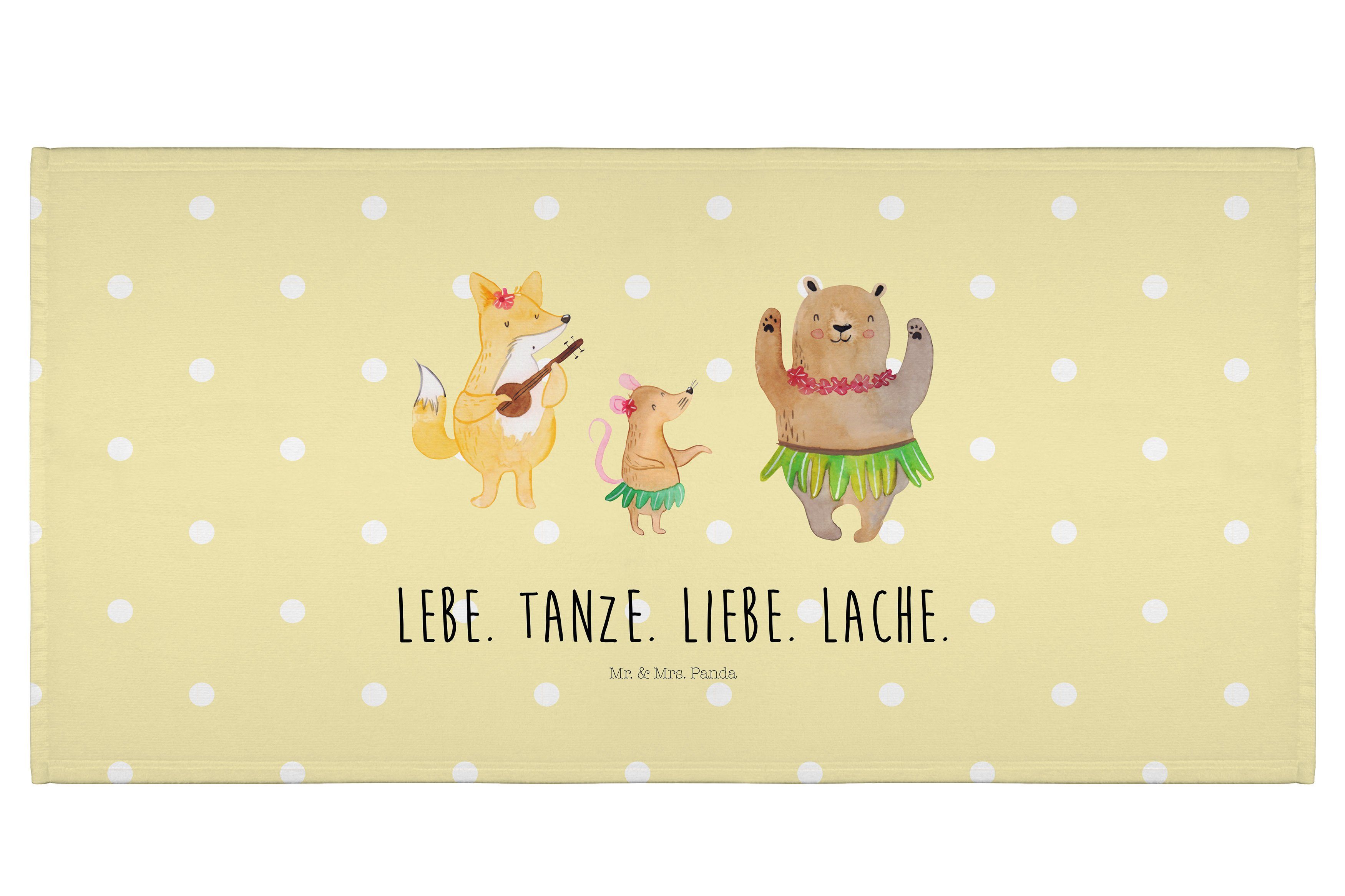 Mr. & Mrs. Panda Handtuch »Waldtiere Aloha Gelb Pastell Handtuch