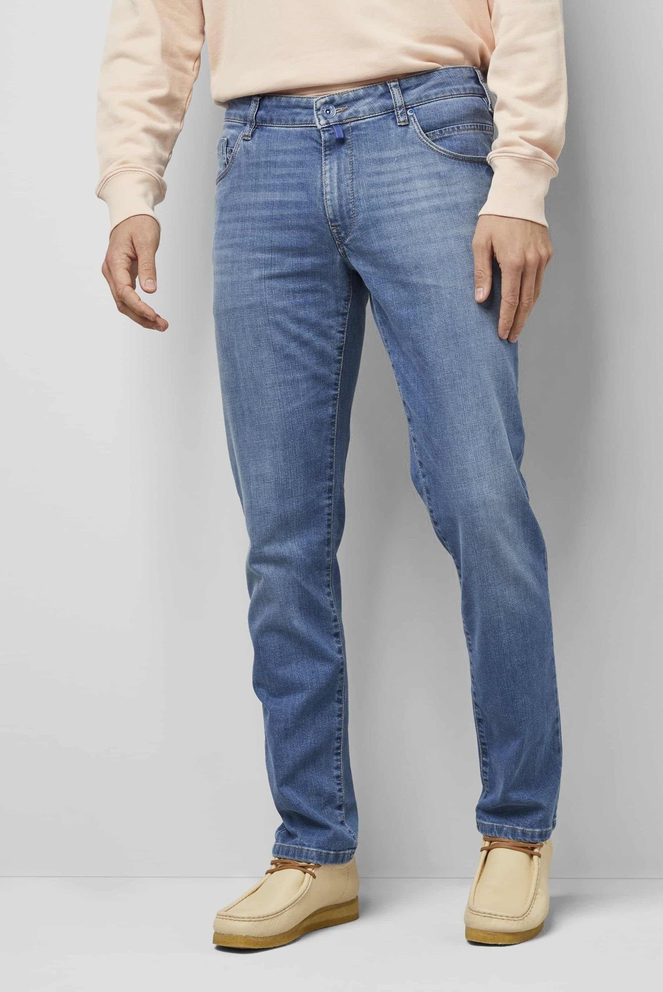 MEYER 5-Pocket-Jeans im Five Pocket blau